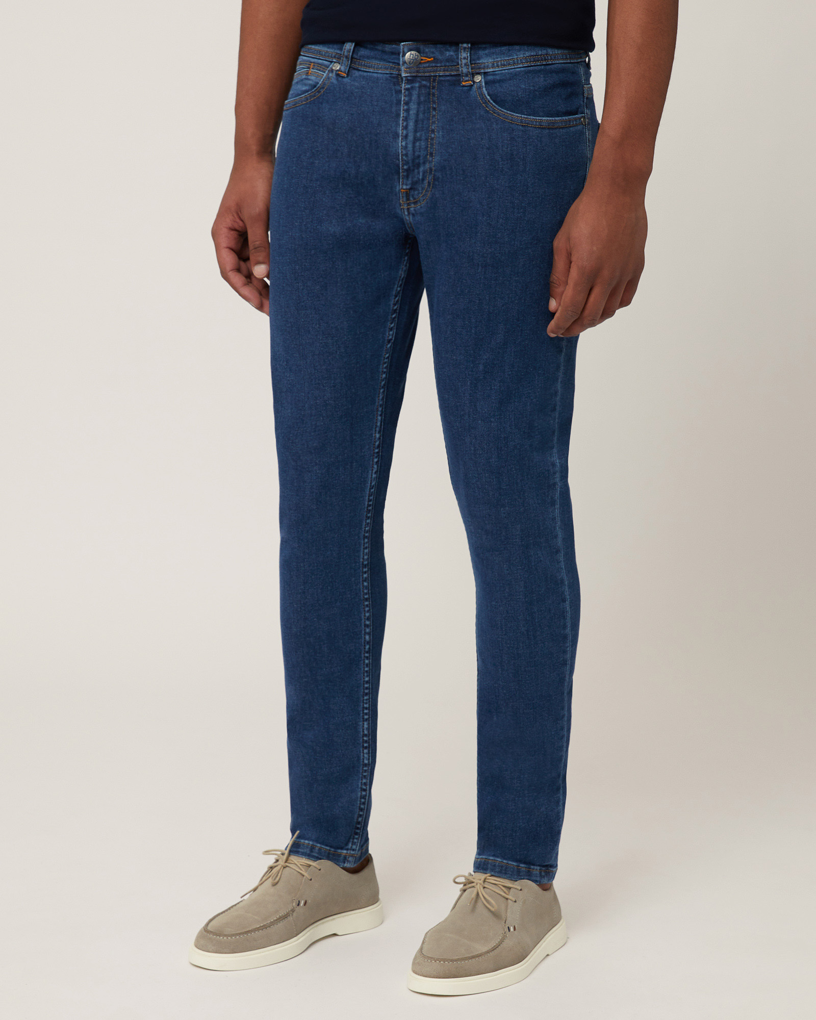 Stretch Denim Five-Pocket Pants
