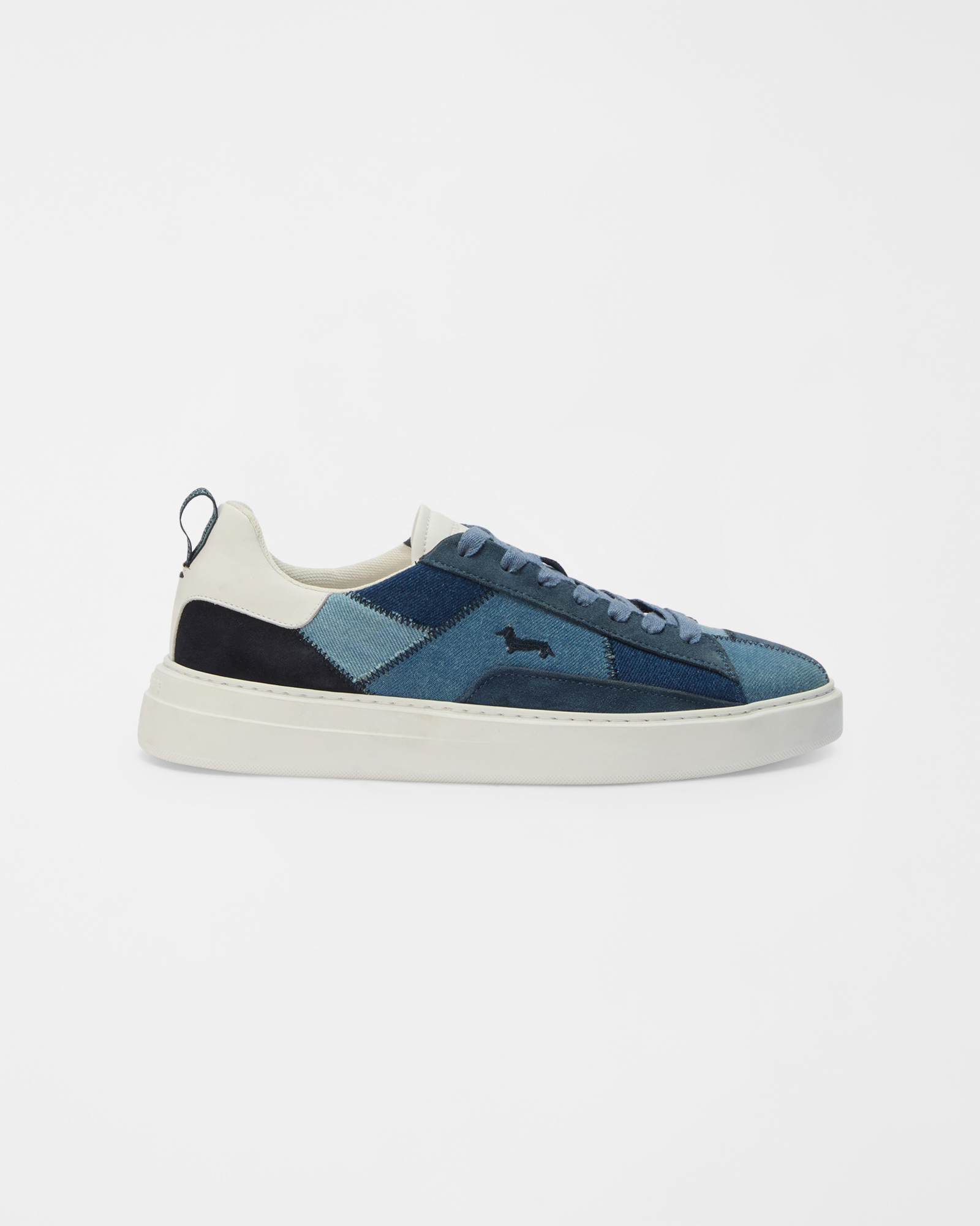 Harmont&Blaine - Sneakers Patchwork, Uomo, Denim, Taglia: 44