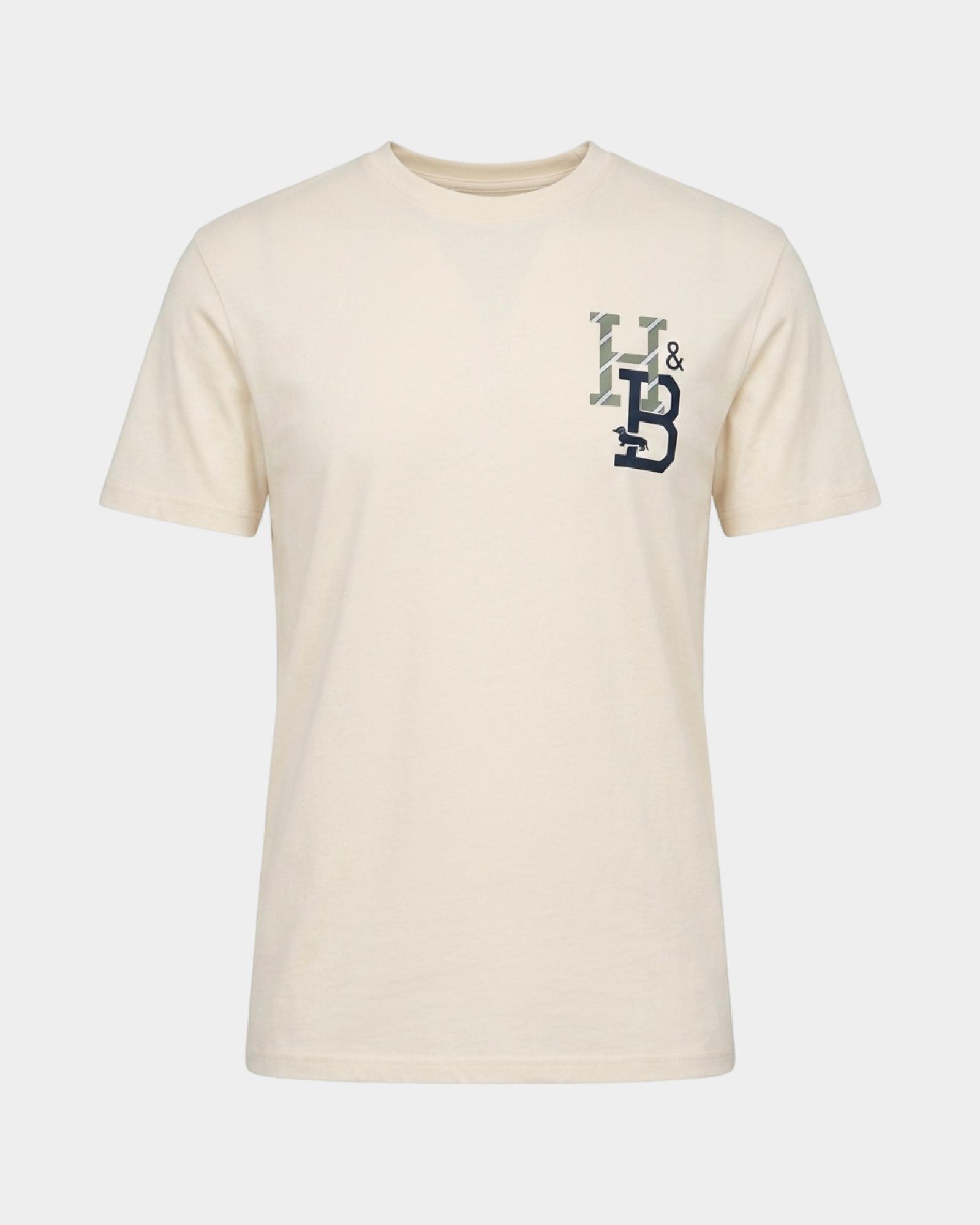 T-shirt homme 100&nbsp;% pur coton Regular Fit, TAUPE, large