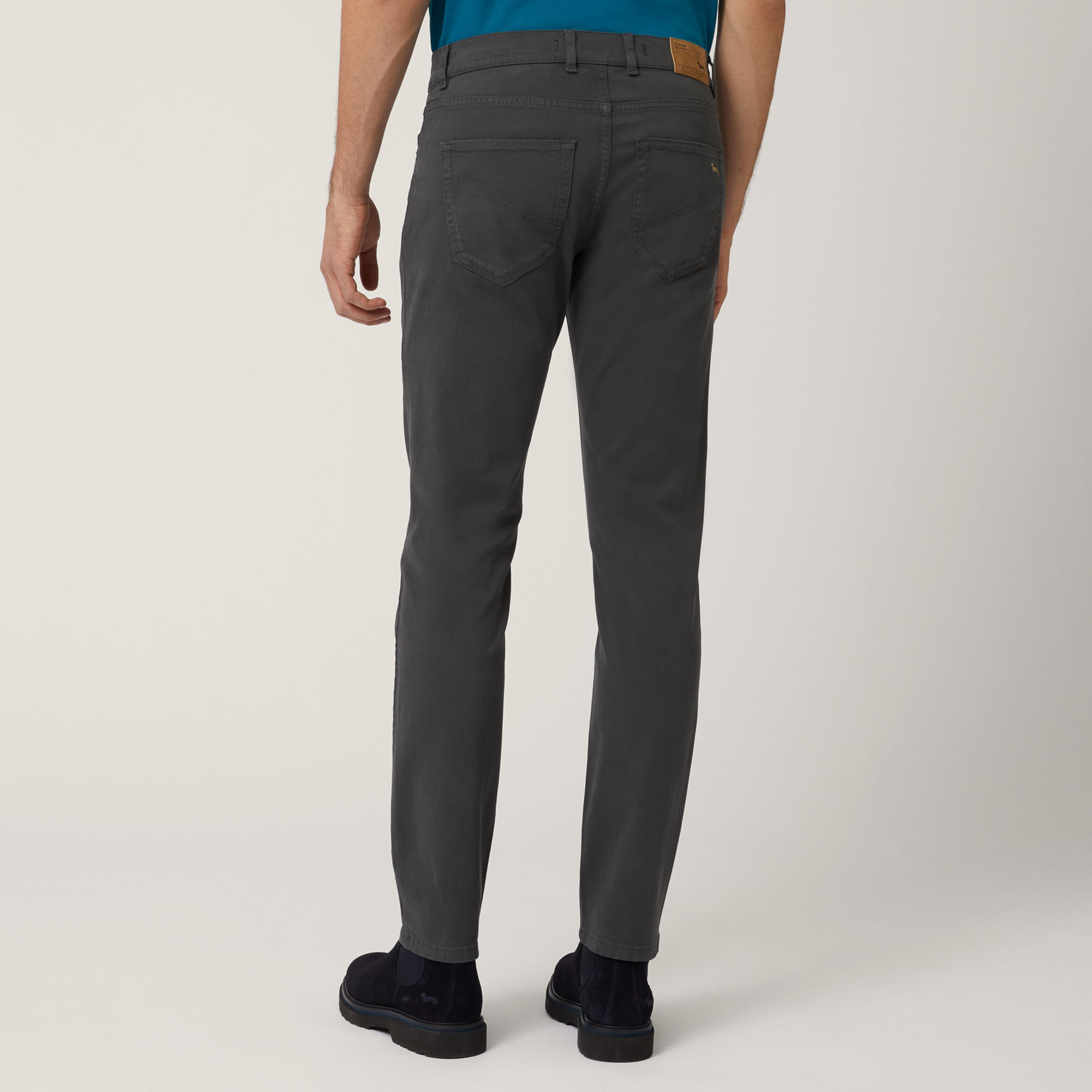 Elevate Dutility Five-Pocket Stretch Cotton Pants, Gray, large