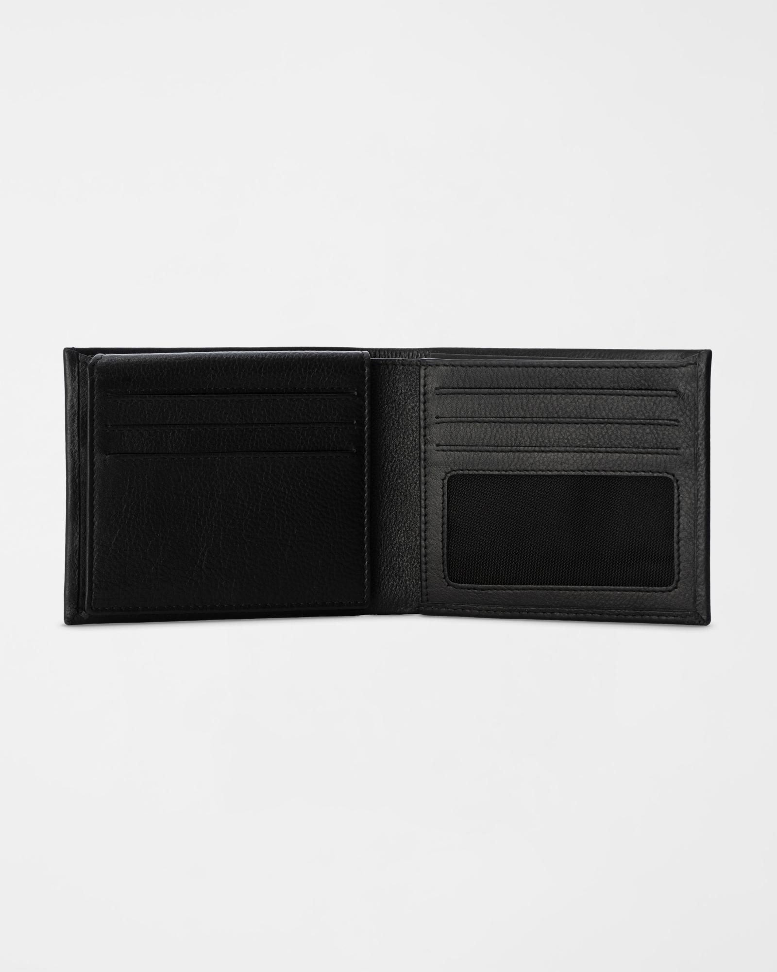 Men&rsquo;s wallet in genuine leather, BLACK, large