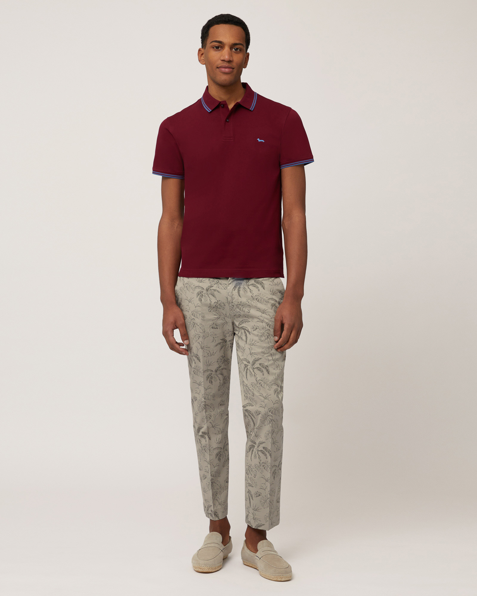 Poloshirt mit Streifendetails, Burgunder, large image number 3