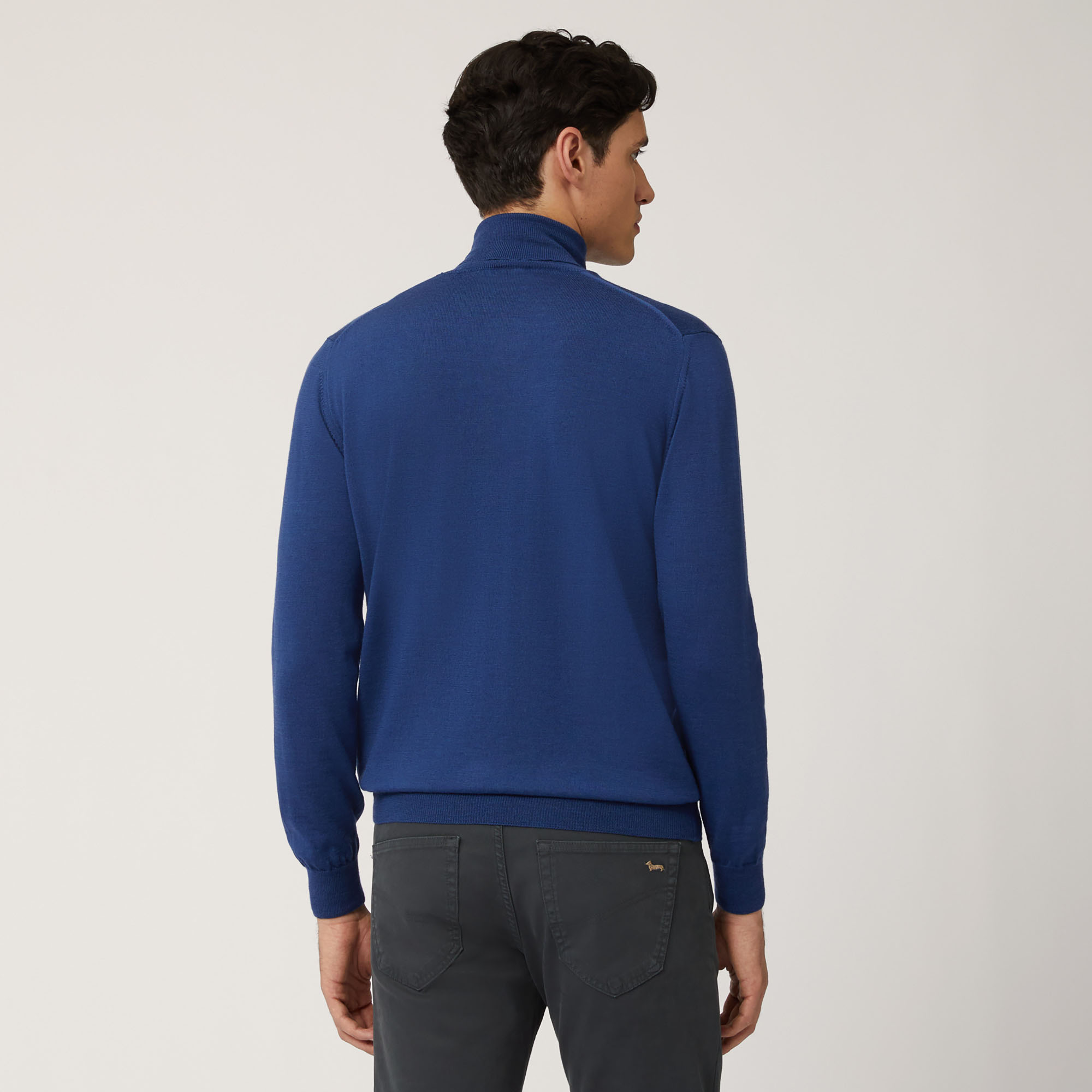 Merino Wool Turtleneck, Light Blue, large image number 1