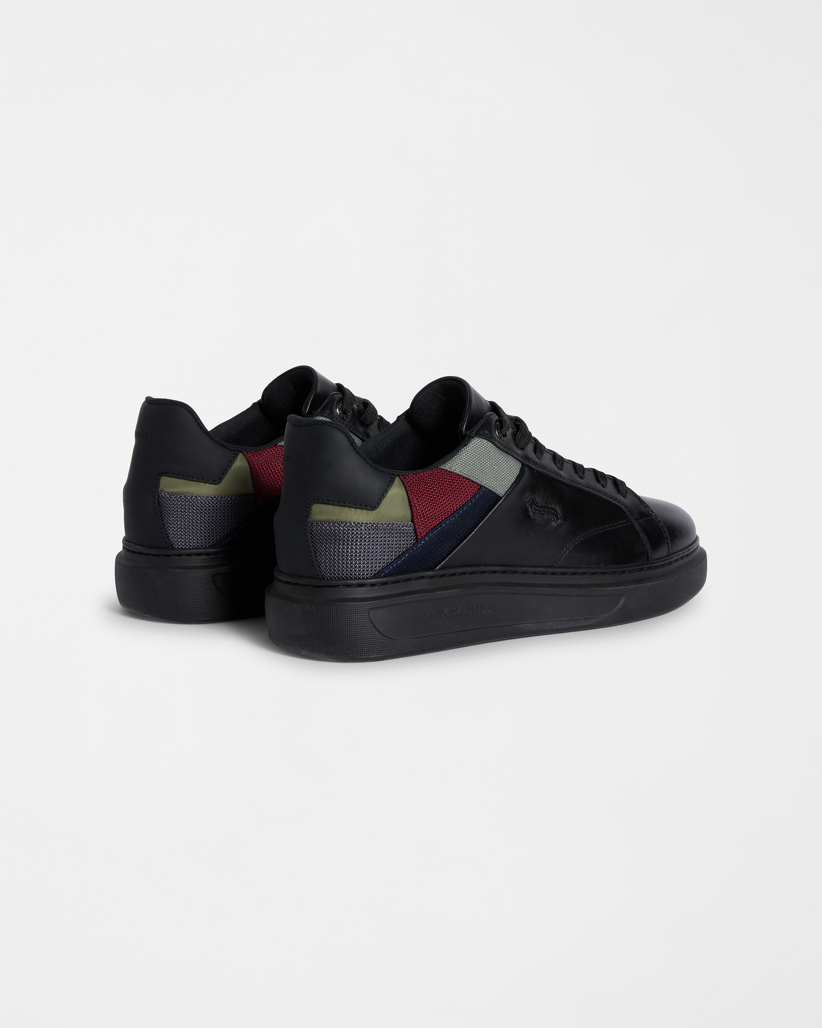 Patchwork effect sneakers, Gray, large image number 2