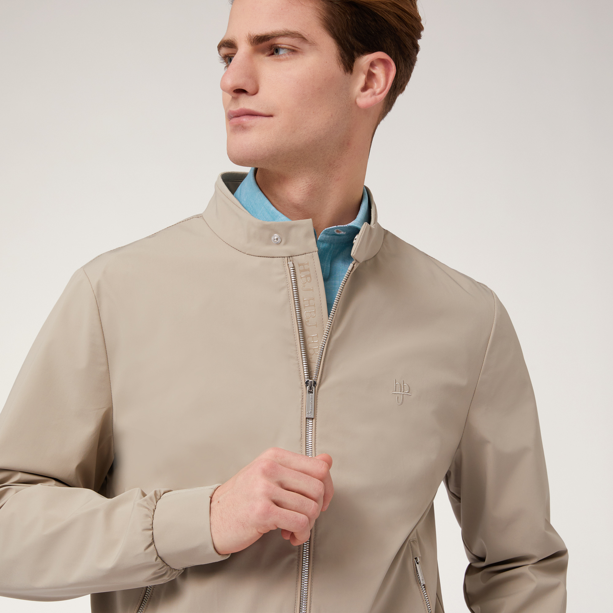 Giubbotto In Softshell, Beige, large image number 2