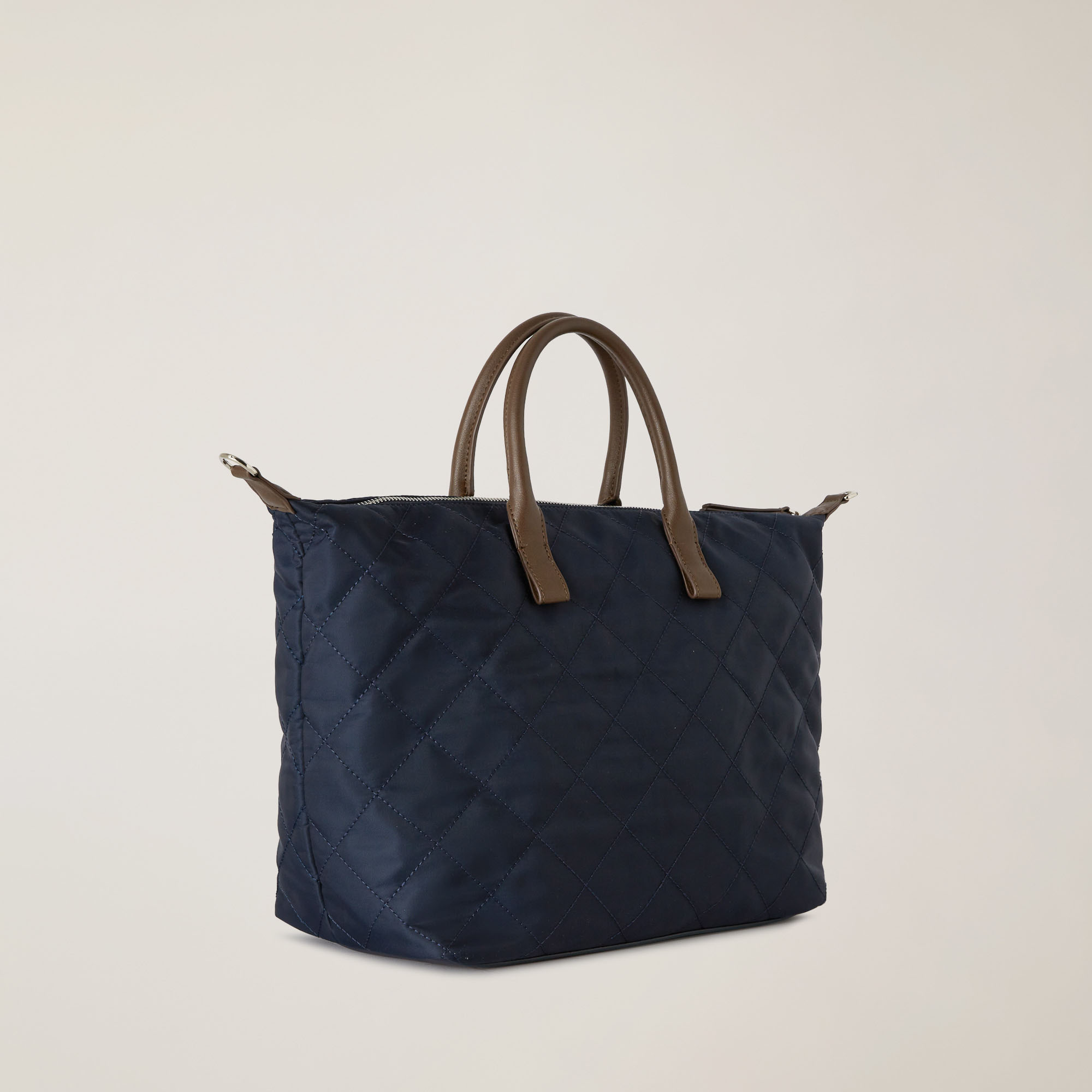 Bolso Shopper Acolchado Con Bandolera Extraíble, Azul, large image number 1
