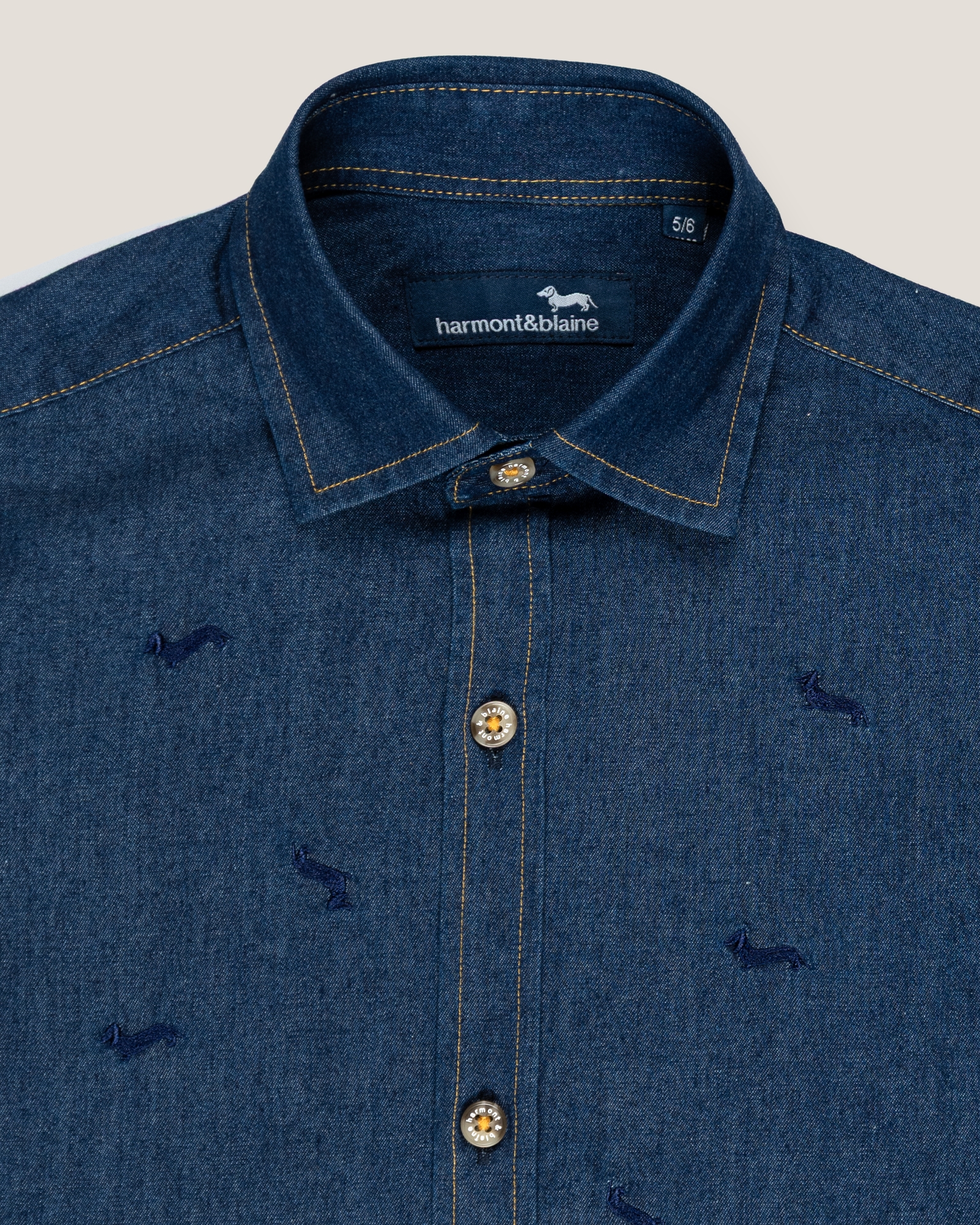 Light denim shirt, Denim Blue, large