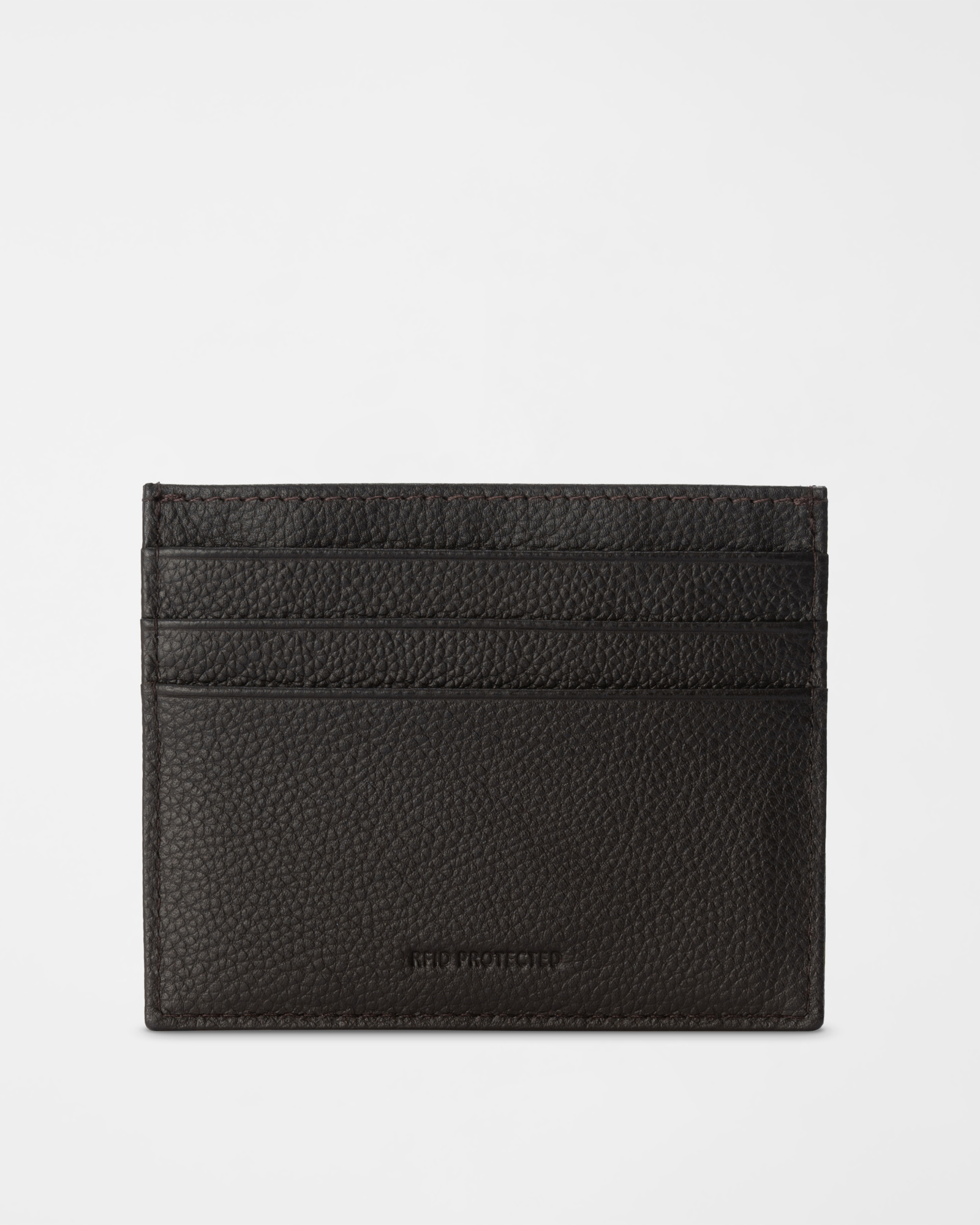 Men&rsquo;s card holder in genuine leather, DARK OAK, large