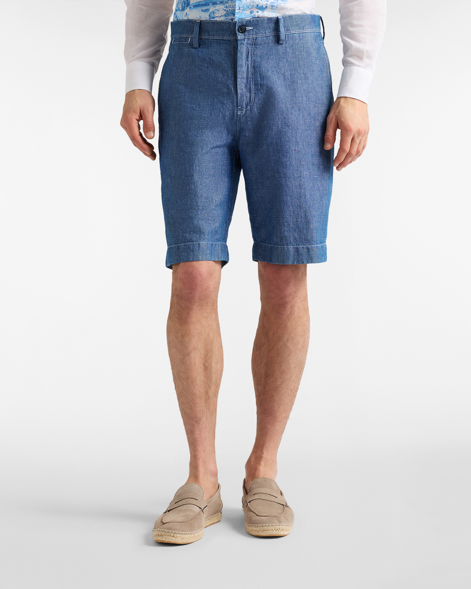 Men's denim bermuda shorts