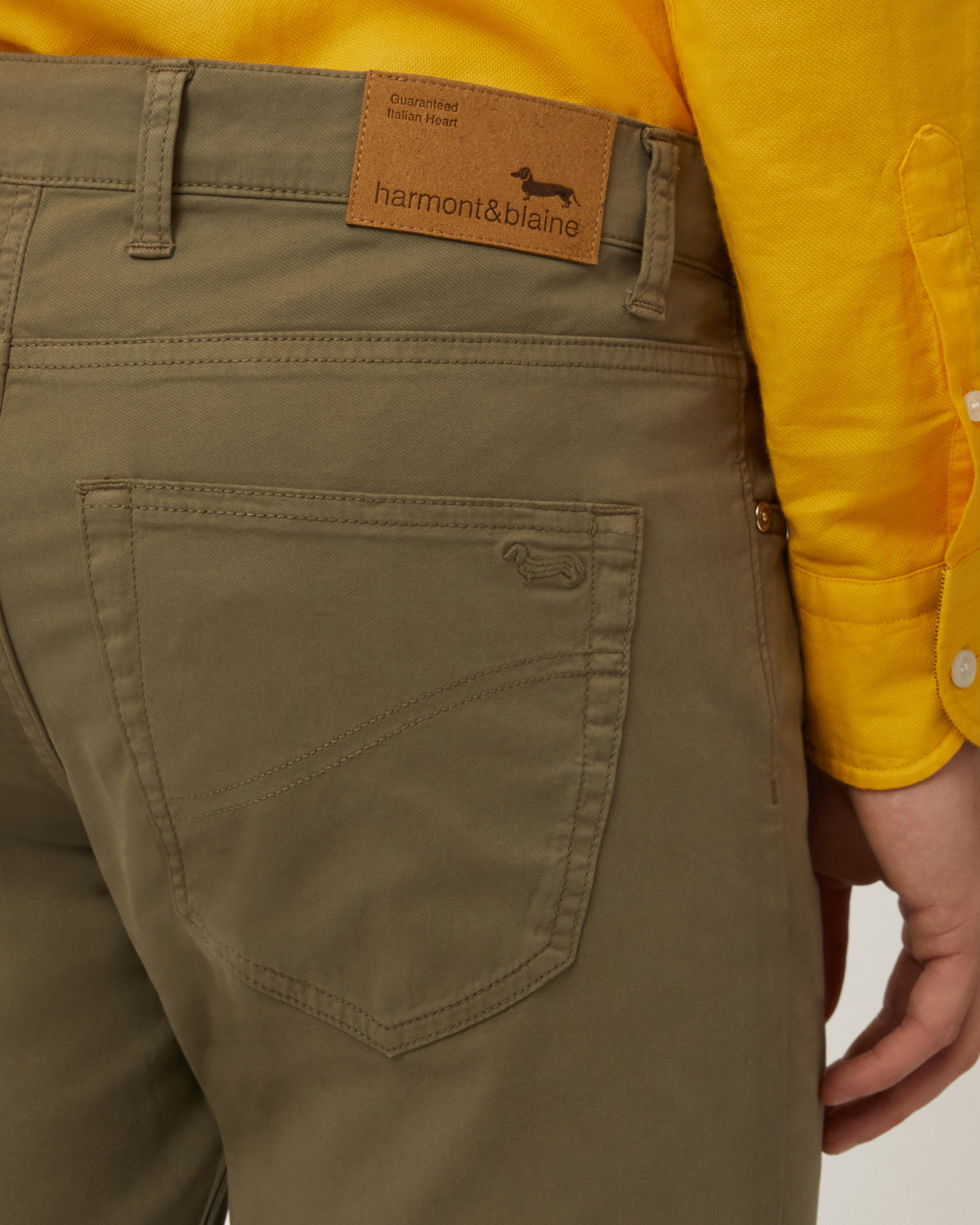 Narrow Five-Pocket Pants, Military Green, large image number 2