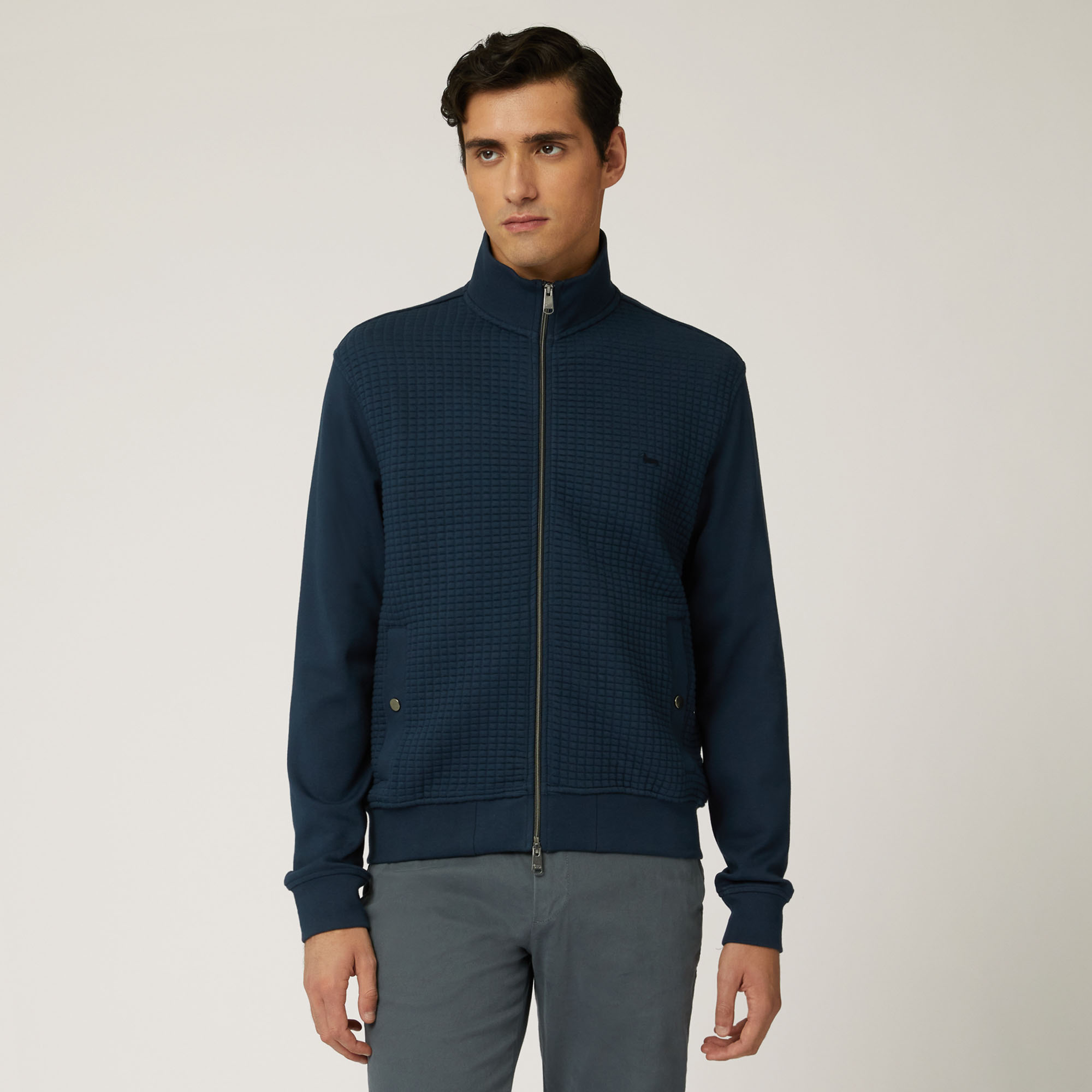 Full Zipper With Pockets, Blue, large image number 0