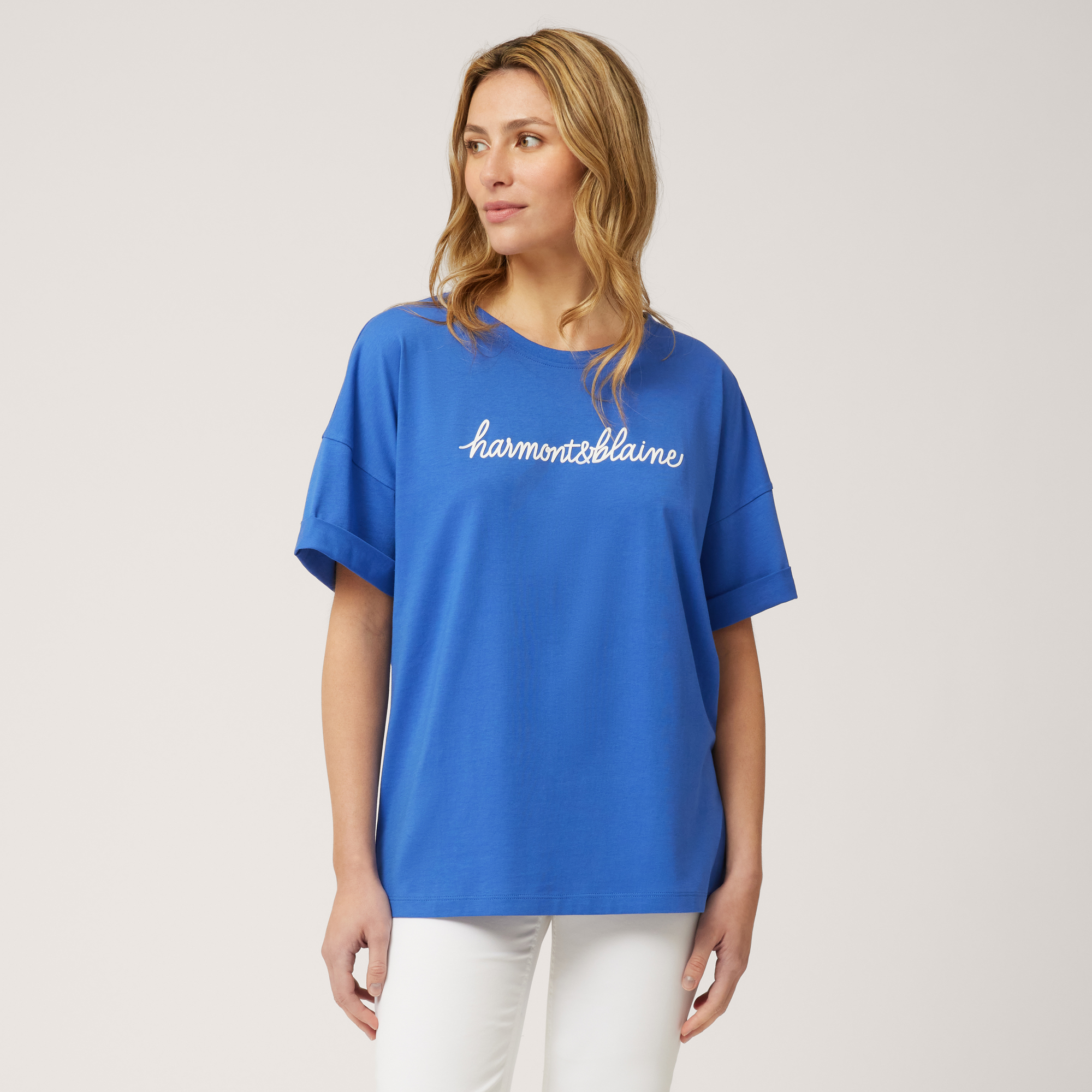 Cotton T-Shirt with Lettering