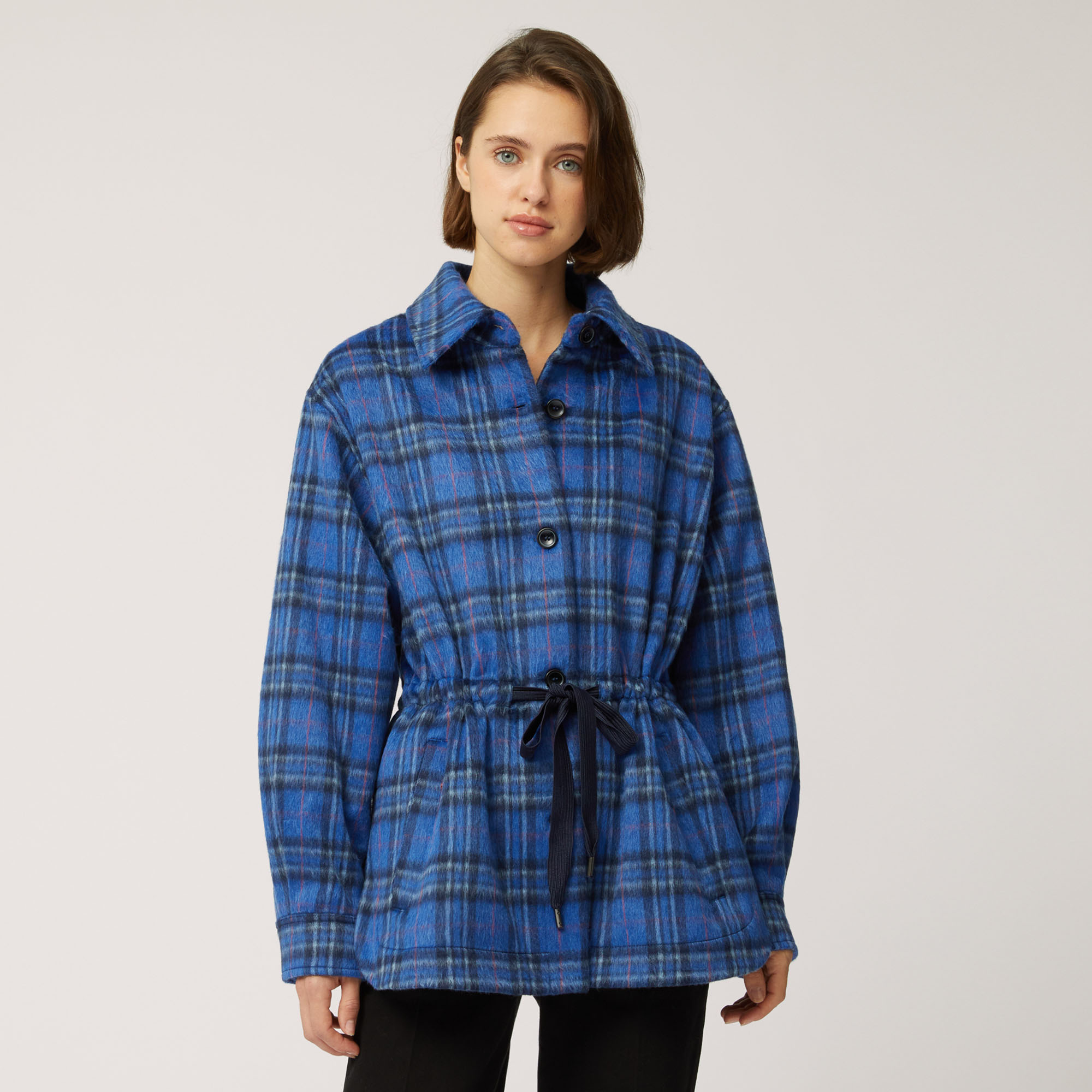Light blue on sale plaid jacket