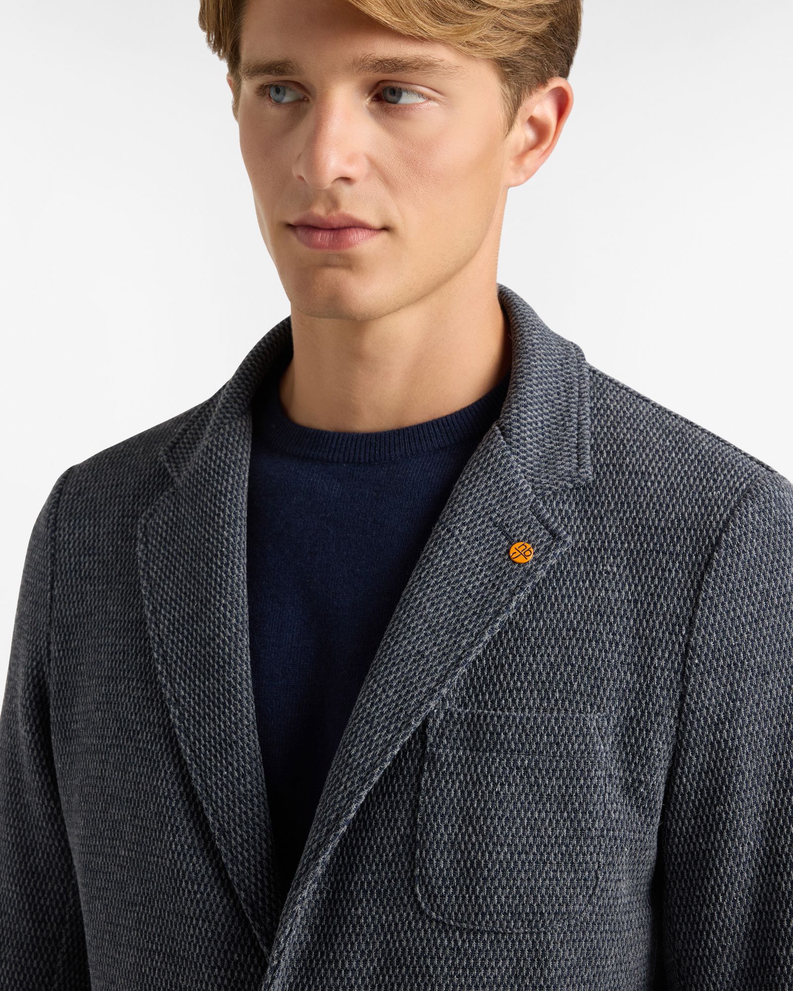 Giacca Misto Cotone Melange, Grigio Scuro, large image number 2