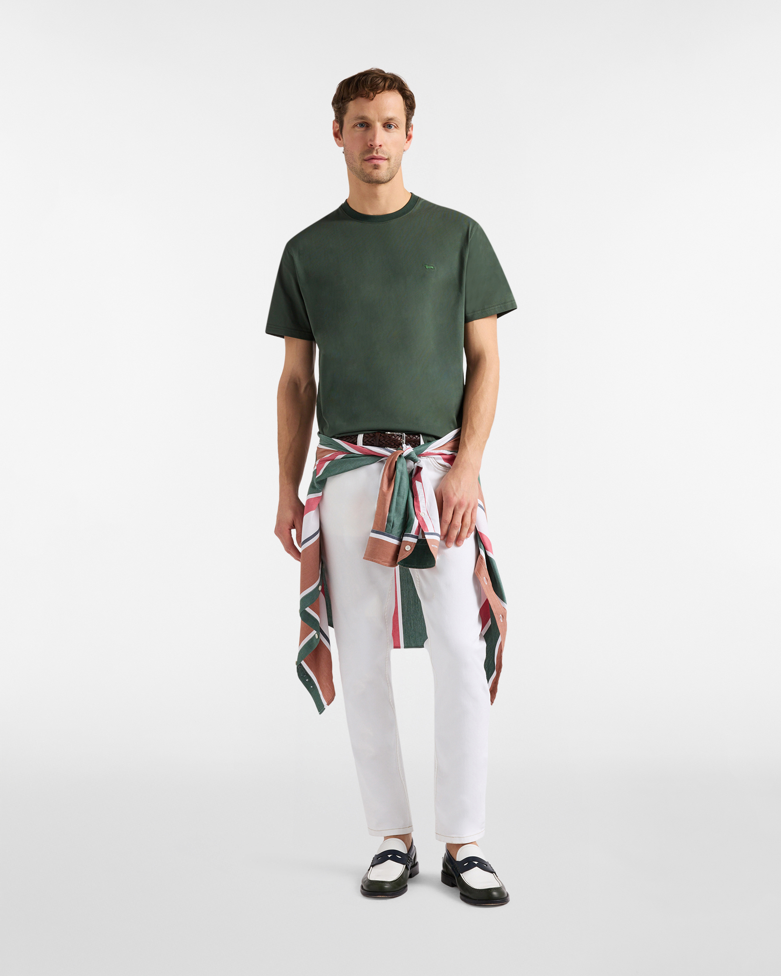 Solid color Relaxed T-shirt, Green, large image number 3