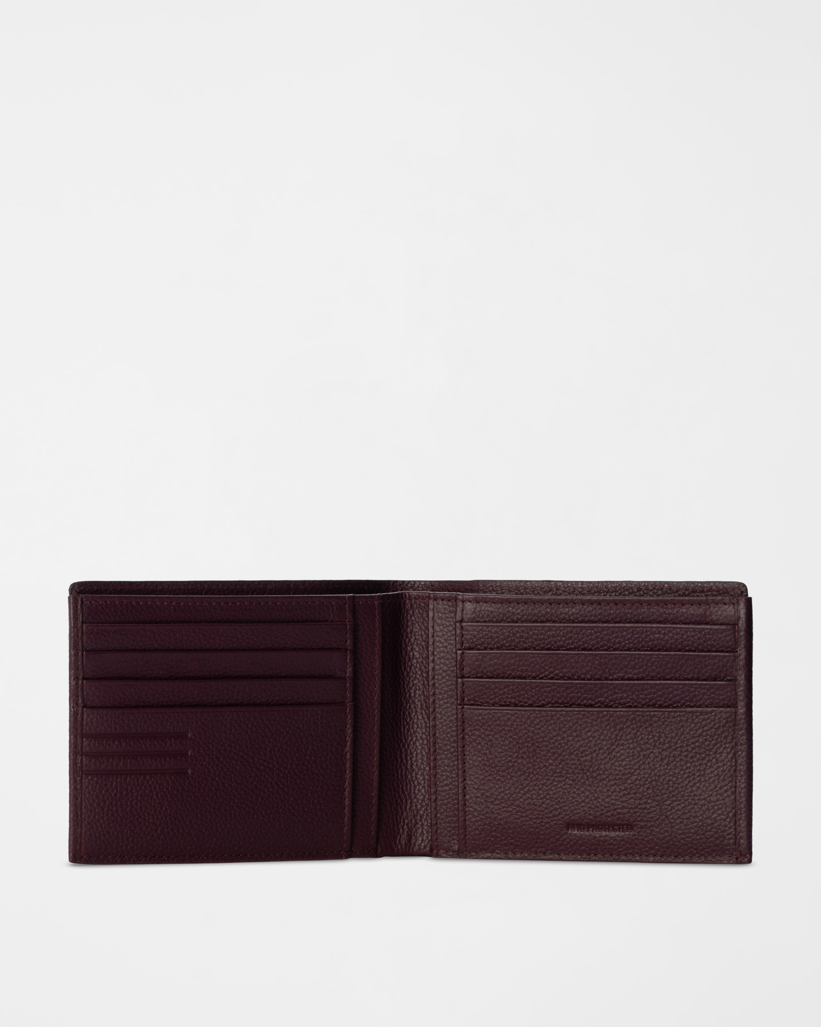 Men&rsquo;s  Genuine Leather Wallet with 8 Card Slots, BORDEAUX, large