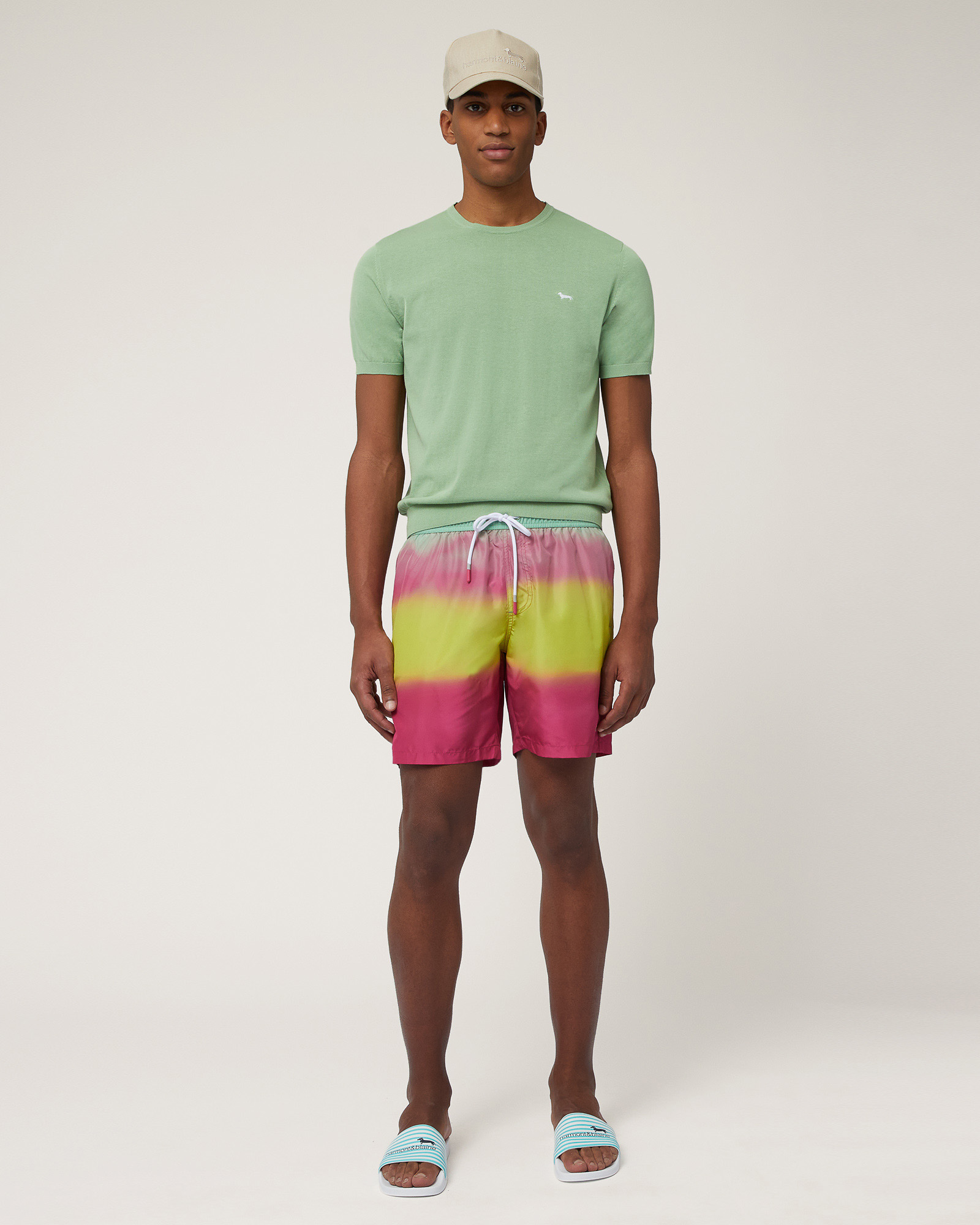 Cotton Knit T-Shirt, Light Green, large image number 3