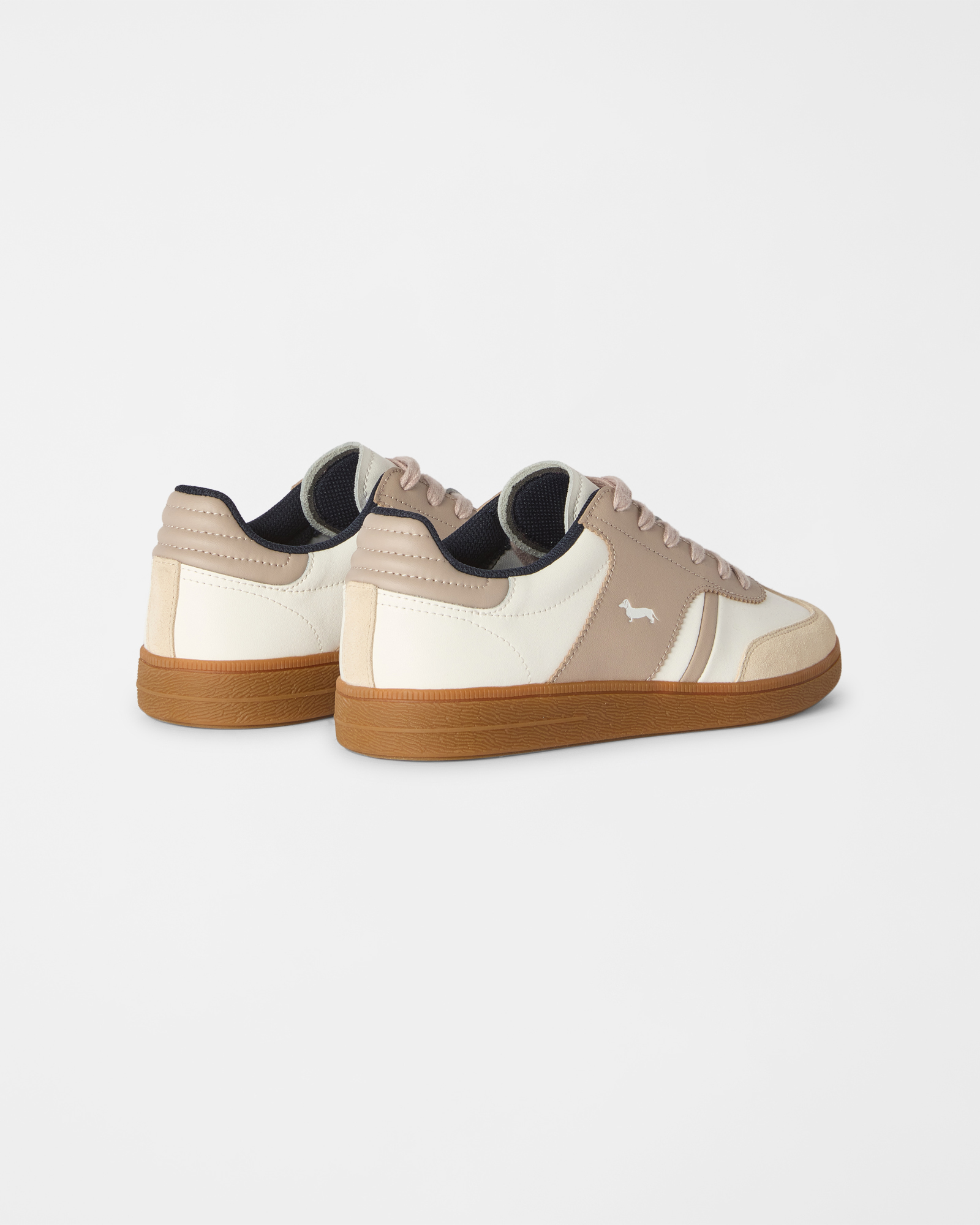 Low-top leather sneakers, TAUPE, large image number 2
