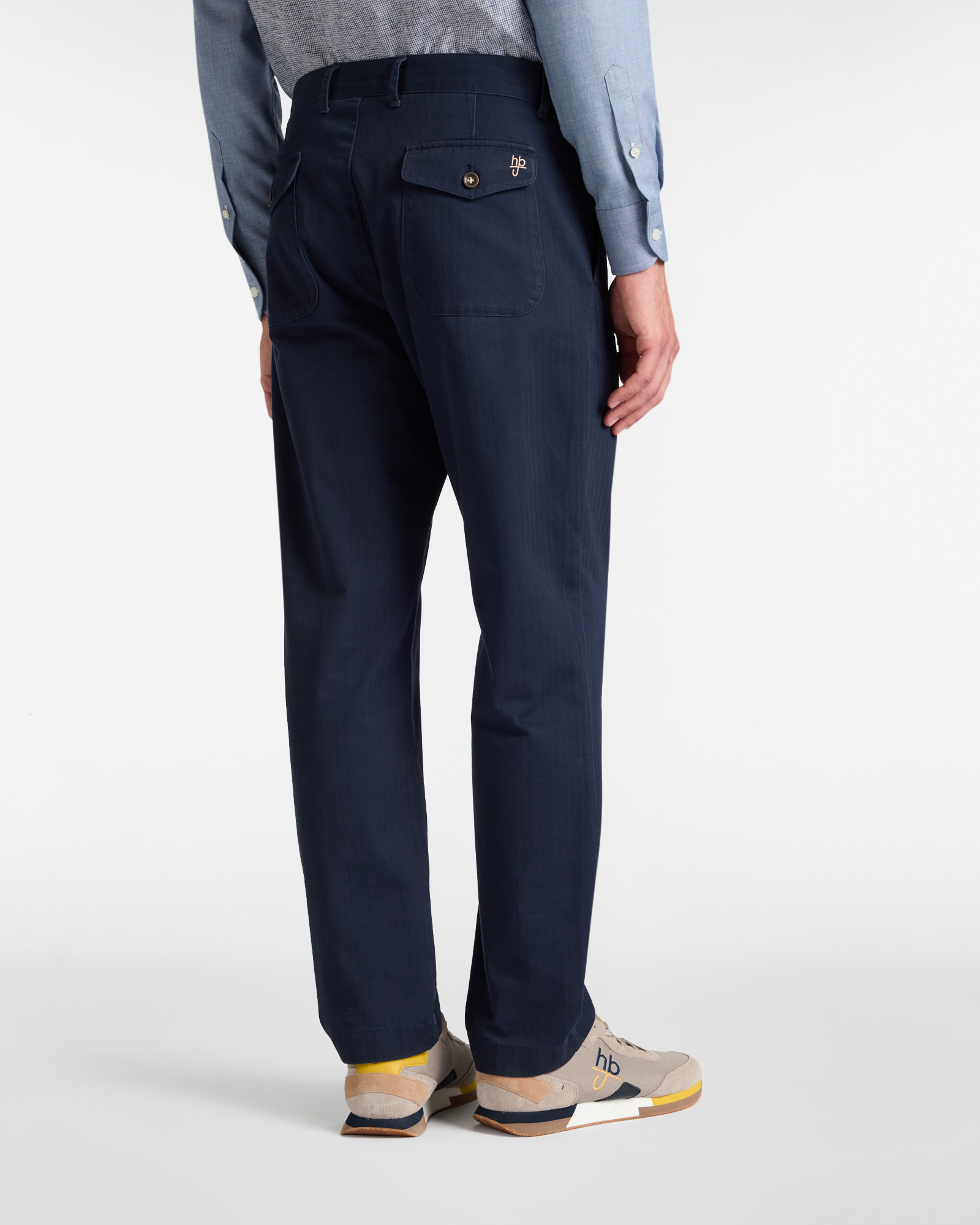 Pantaloni Cargo Carrot Fit con Tasche Applicate, Blu Scuro, large image number 1