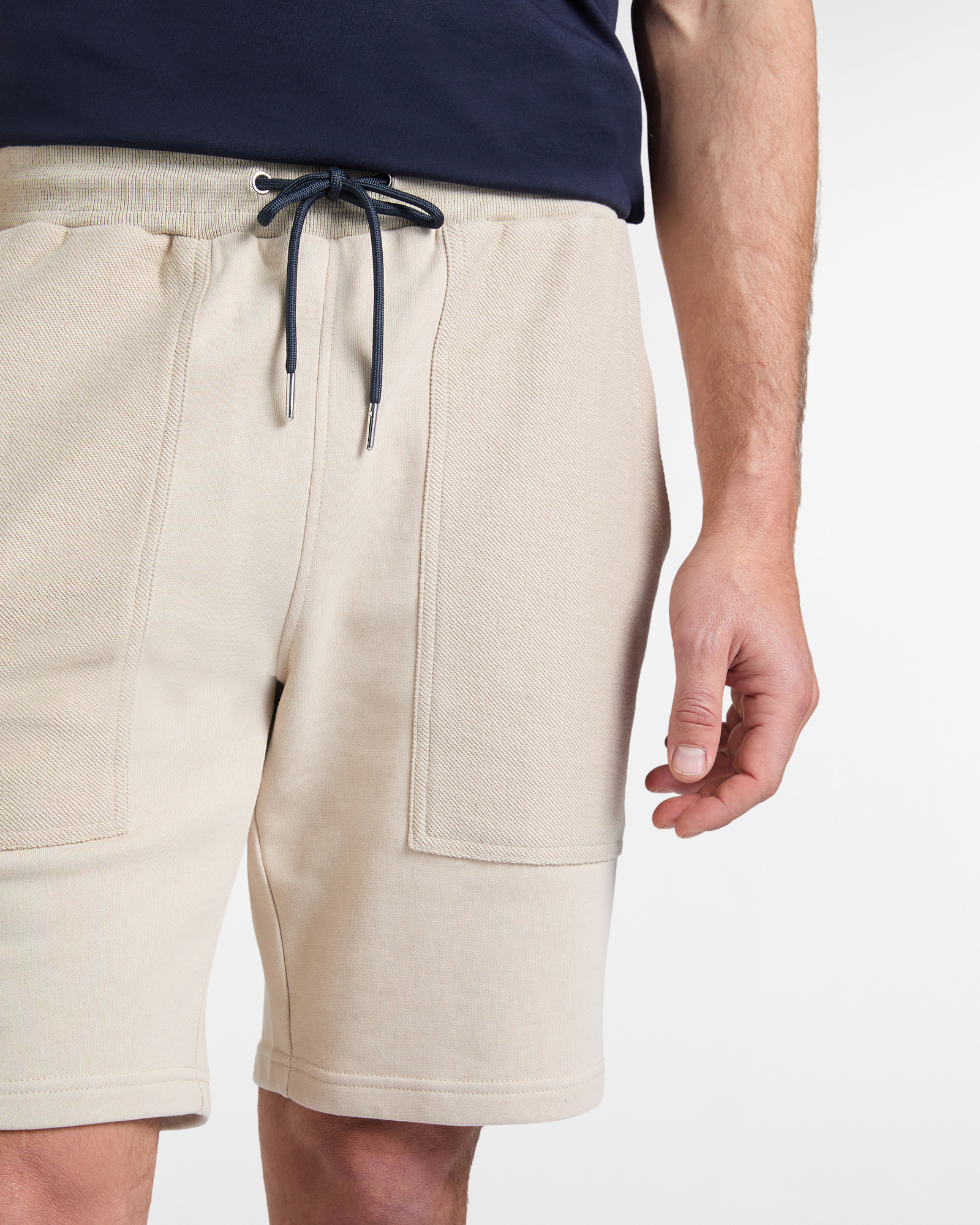 Bermuda Sportivi Uomo con Tasche, Beige, large image number 2
