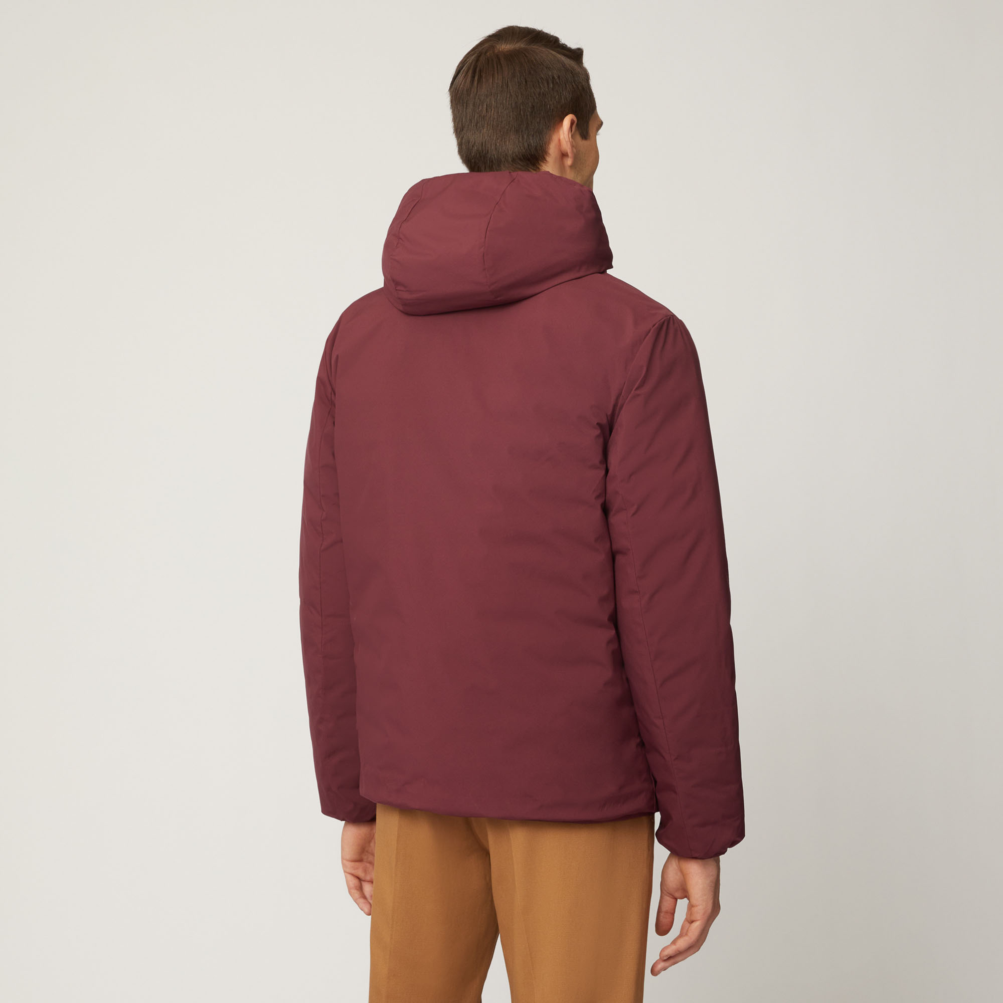 Giubbotto Reversibile Con Cappuccio, Rosso Scuro, large image number 1