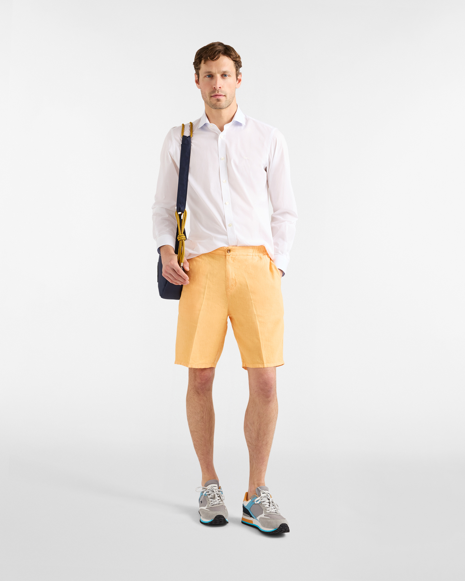 Camicia Uomo in Popeline Stretch, Bianco, large image number 3