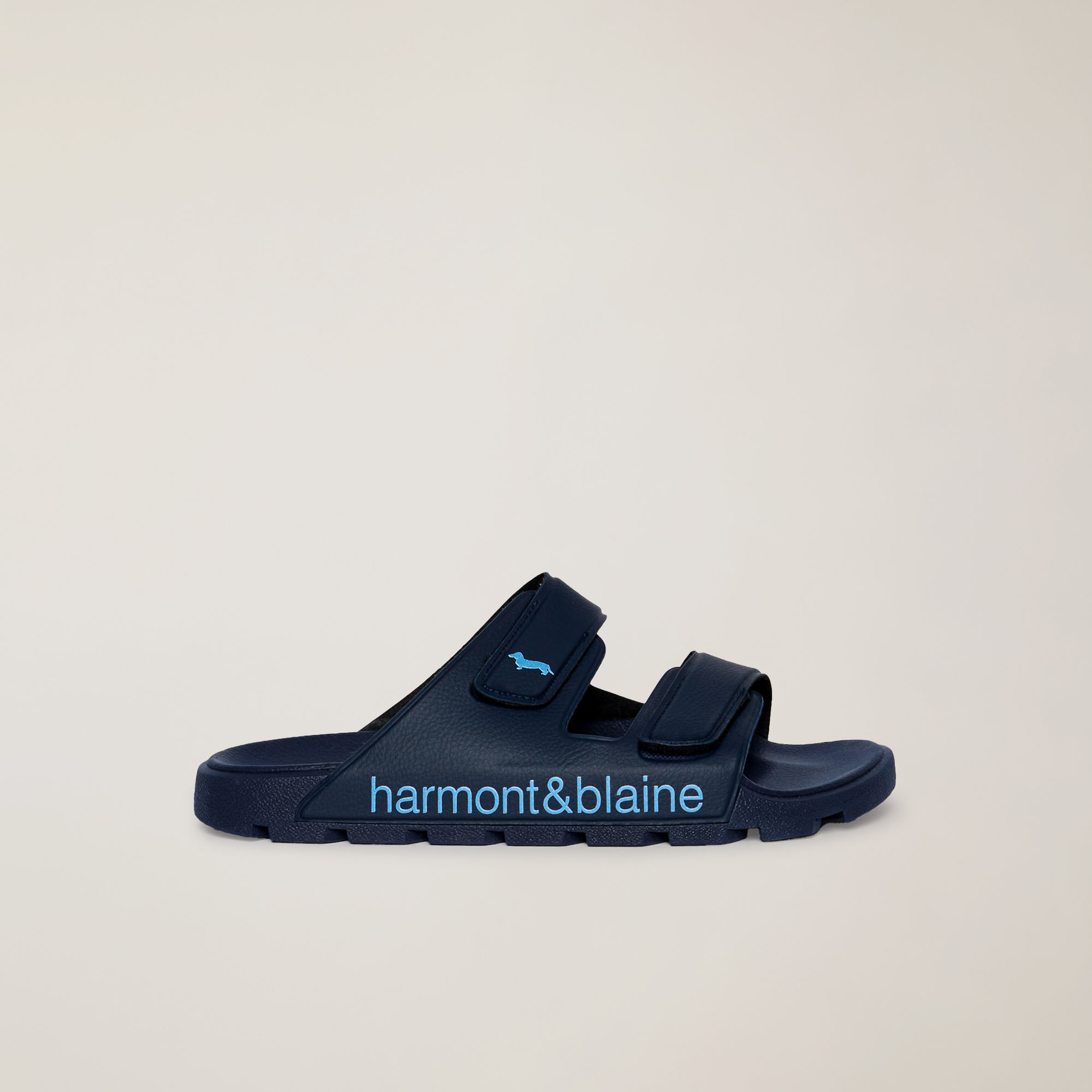 Sandalo A Doppia Fascia, Blu , large image number 0