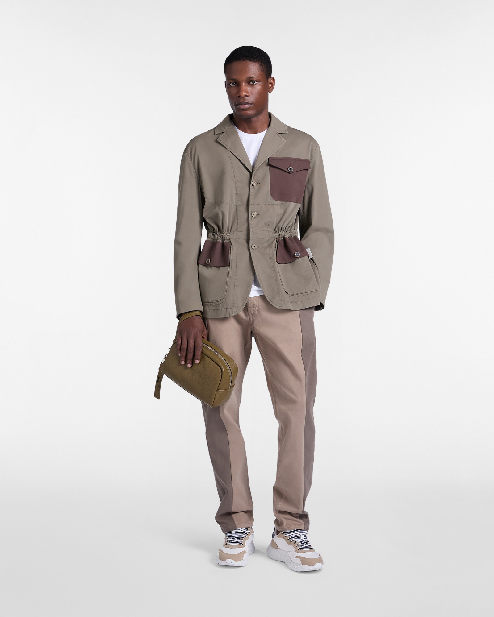 Men's Re-Loved work jacket, Brown/Red, large image number 3