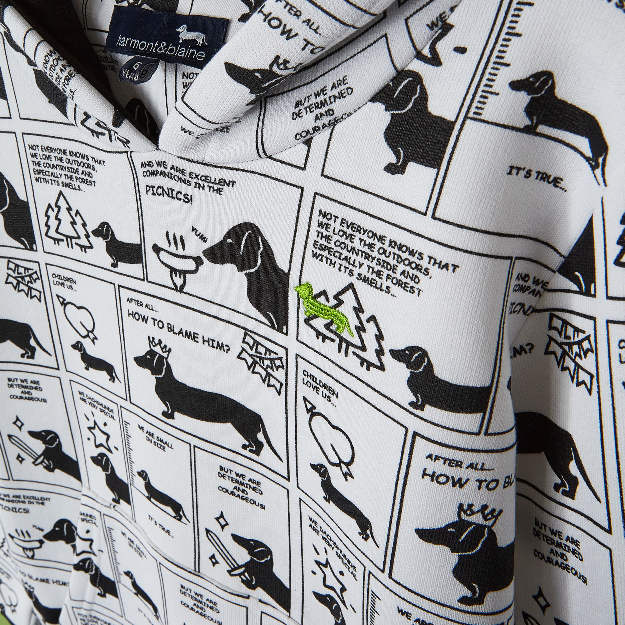 Comic print sweatshirt, White, large image number 2