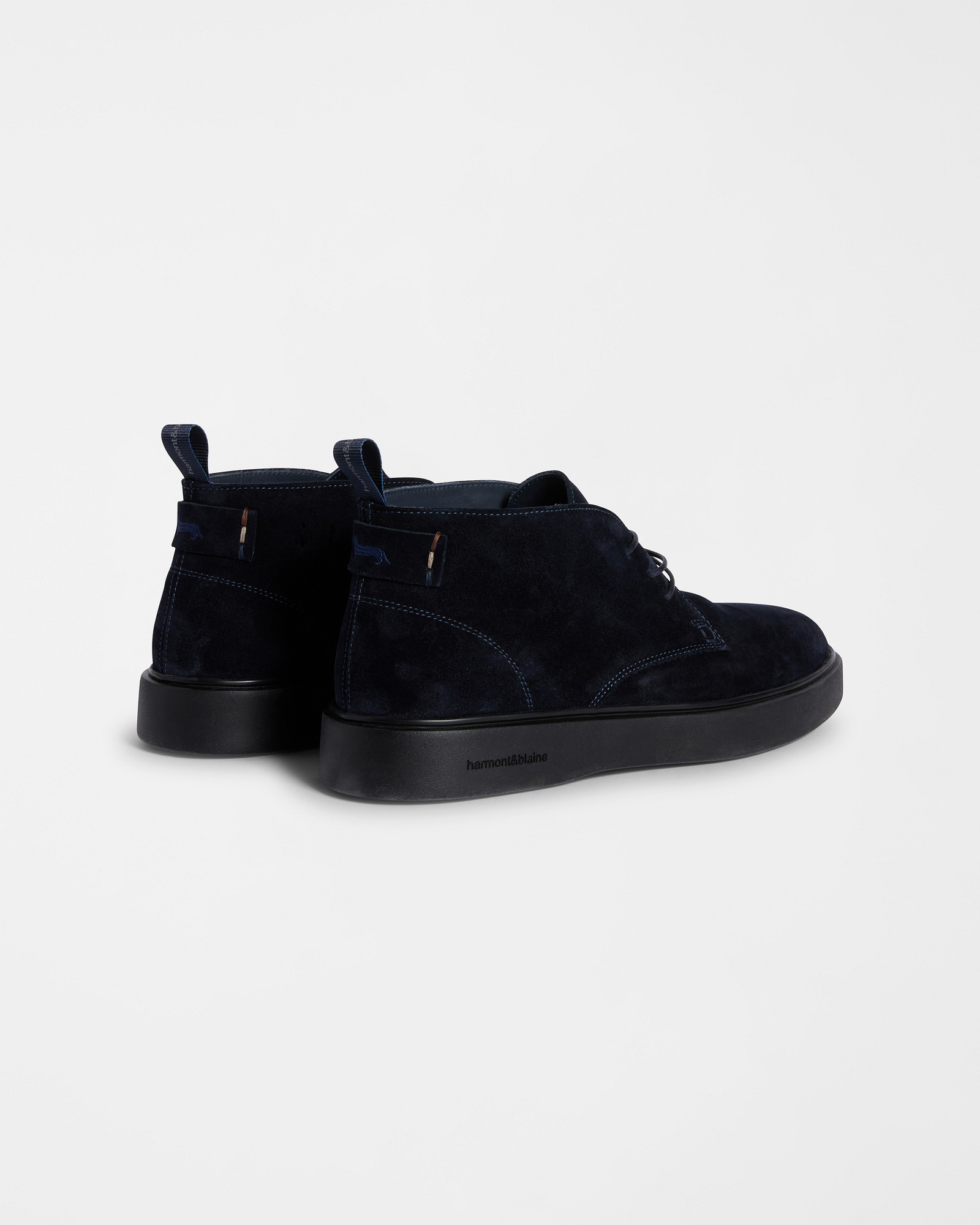 Suede Desert Boot, Navy Blue, large image number 2