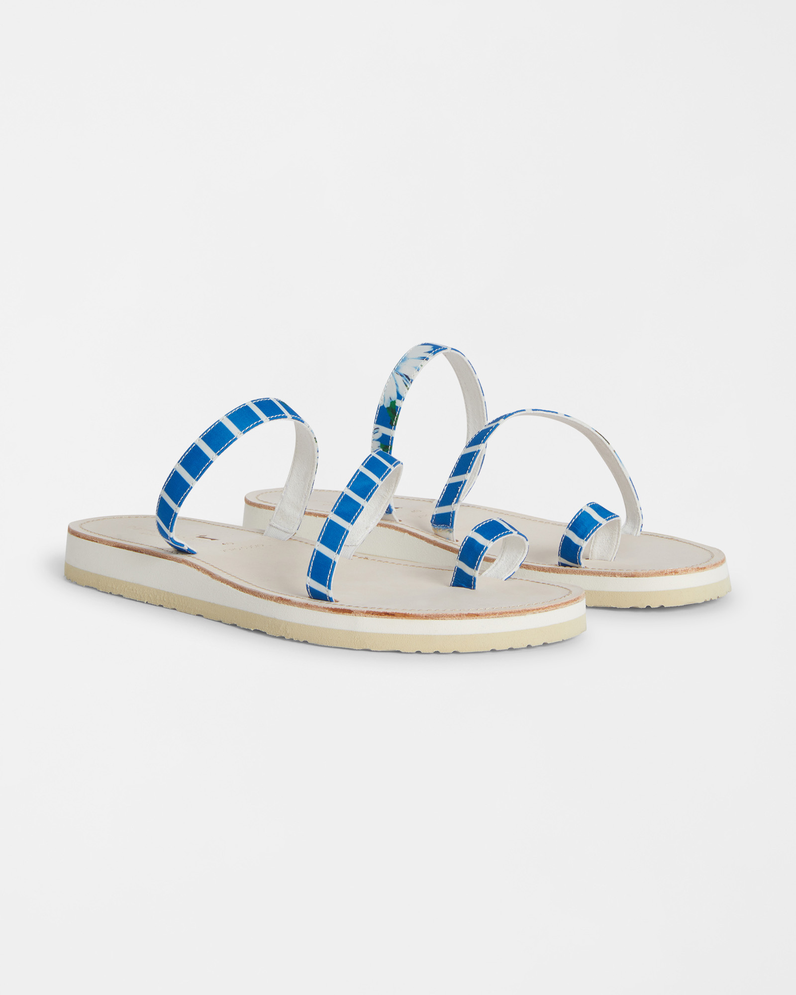 Leather Sandals with Print