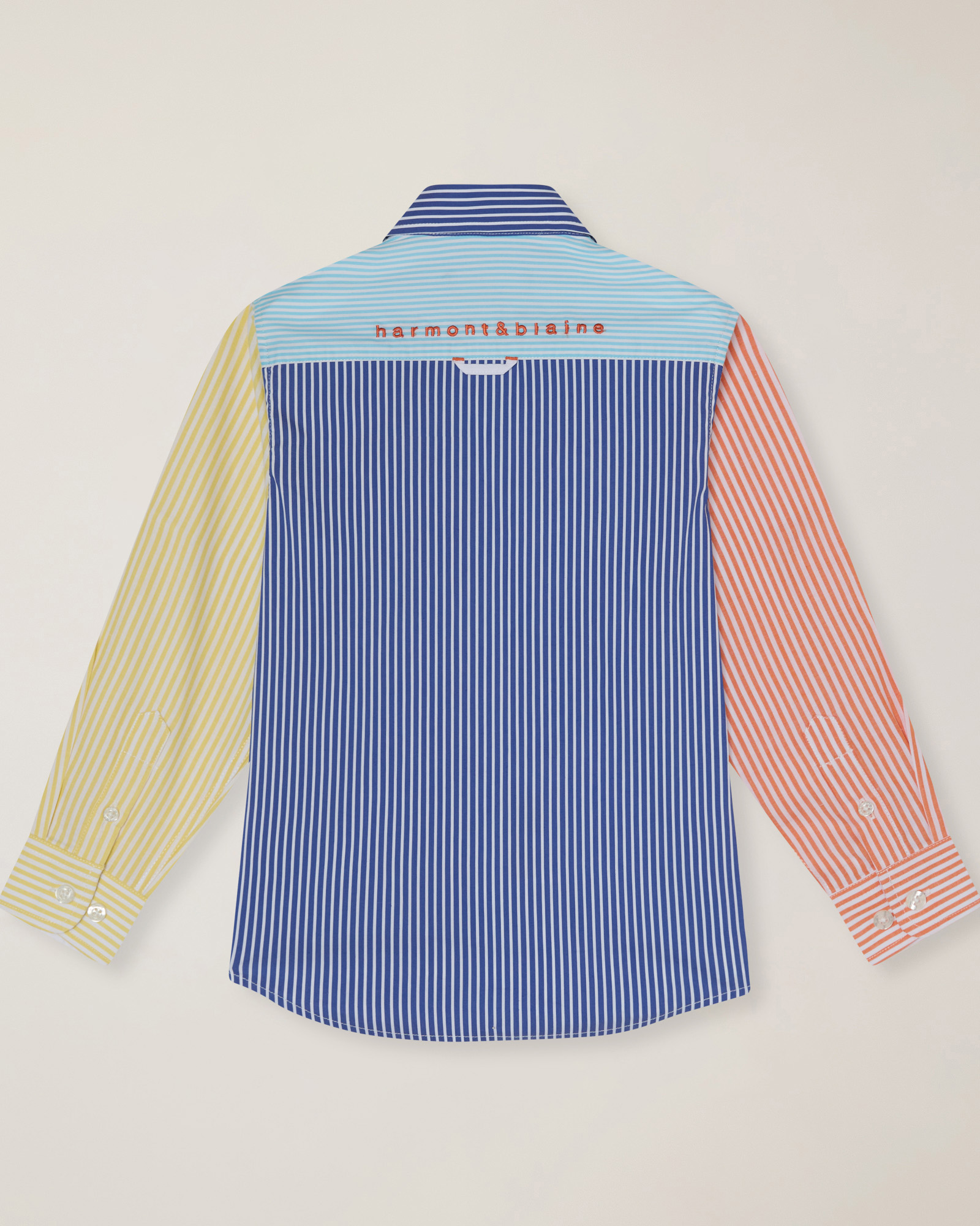 Camicia patchwork di righe
