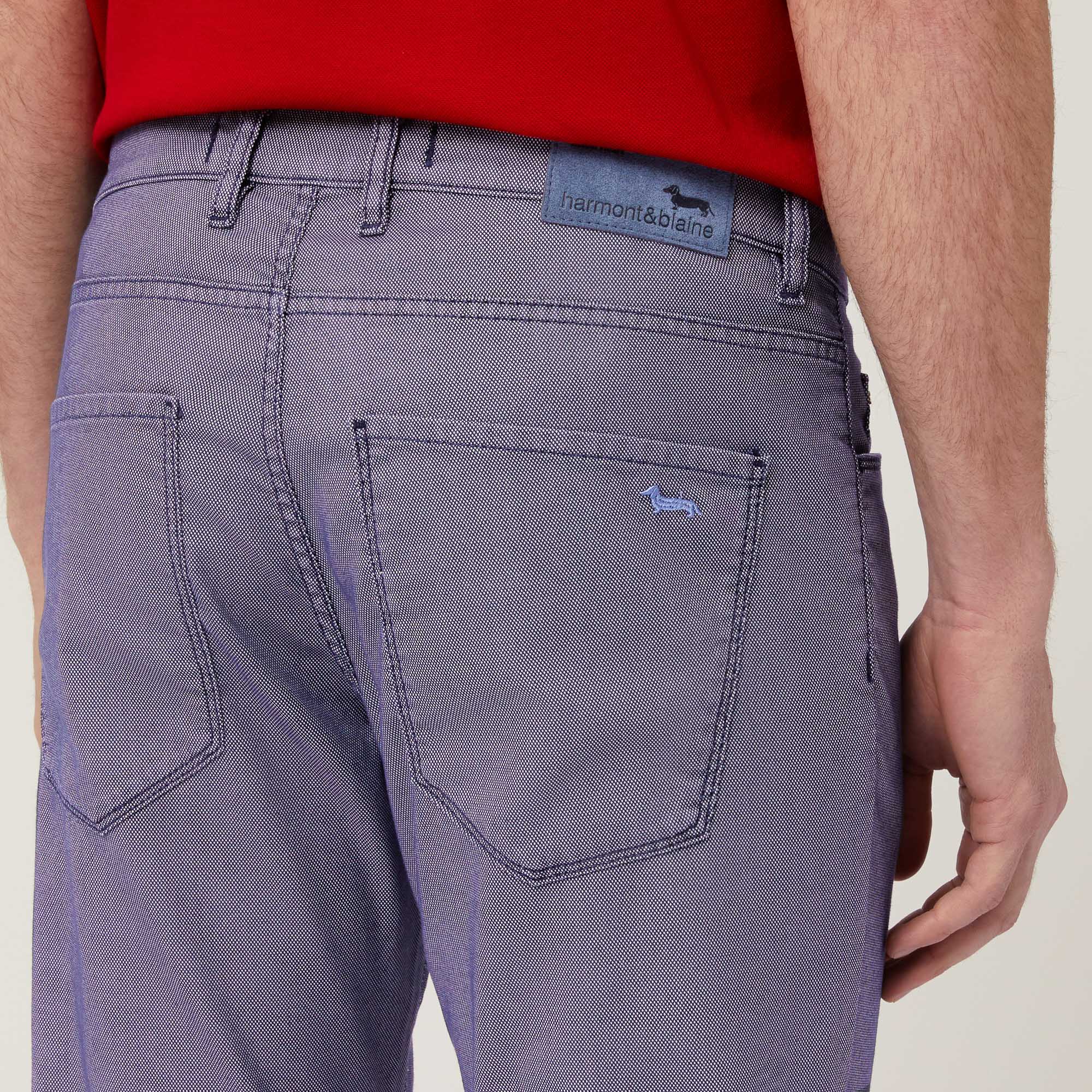 Pantaloni Cinque Tasche Slim, Blu Navy, large image number 2
