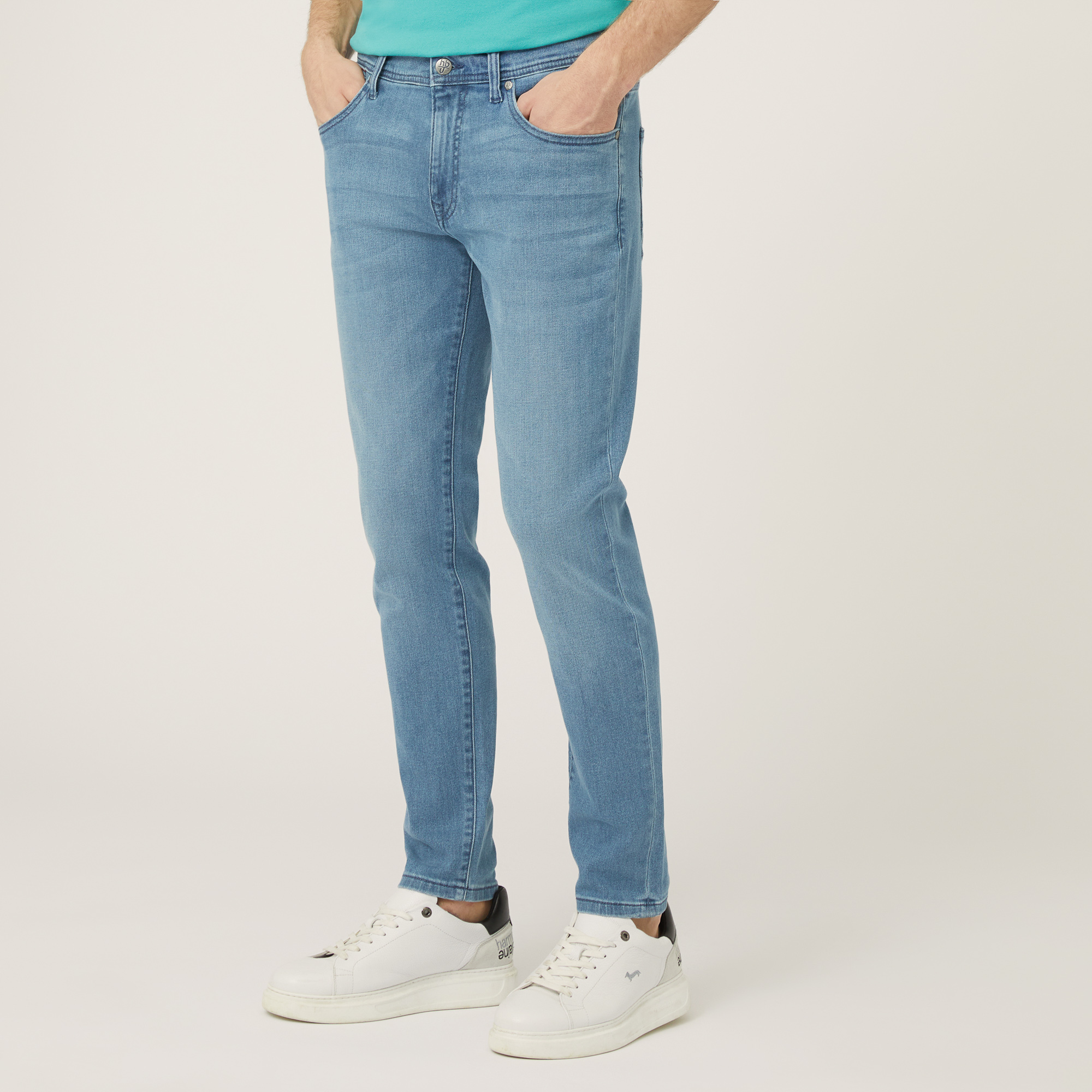 Pantaloni In Denim Slim Fit