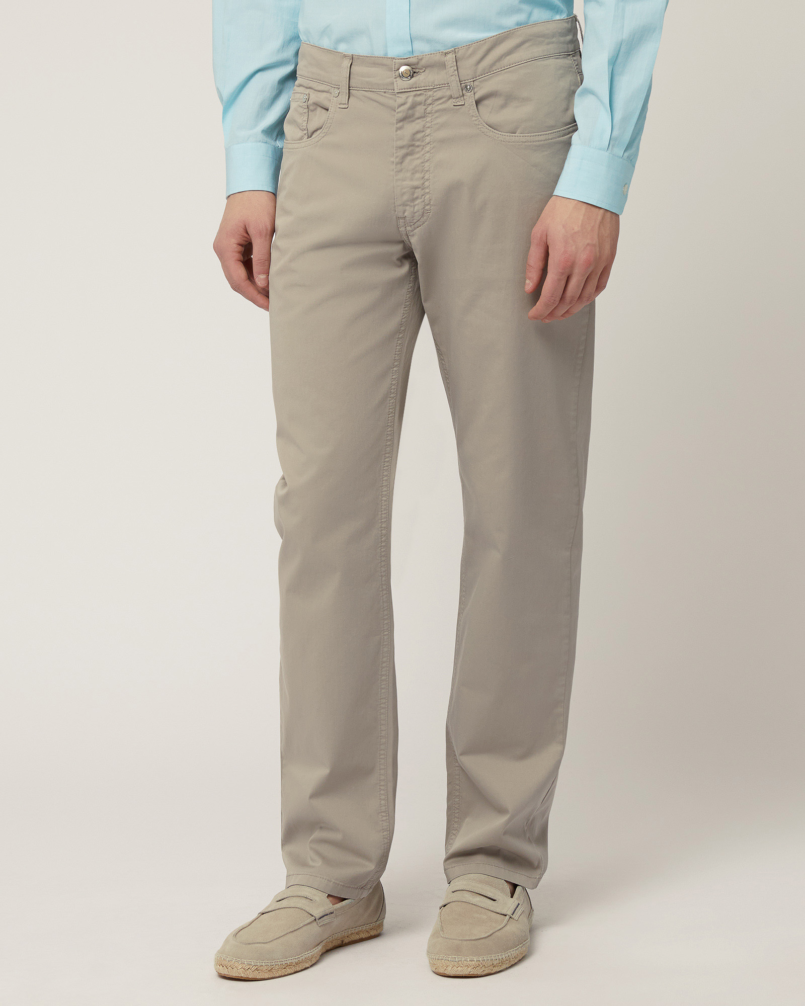 Pantaloni Cinque Tasche, Sabbia, large
