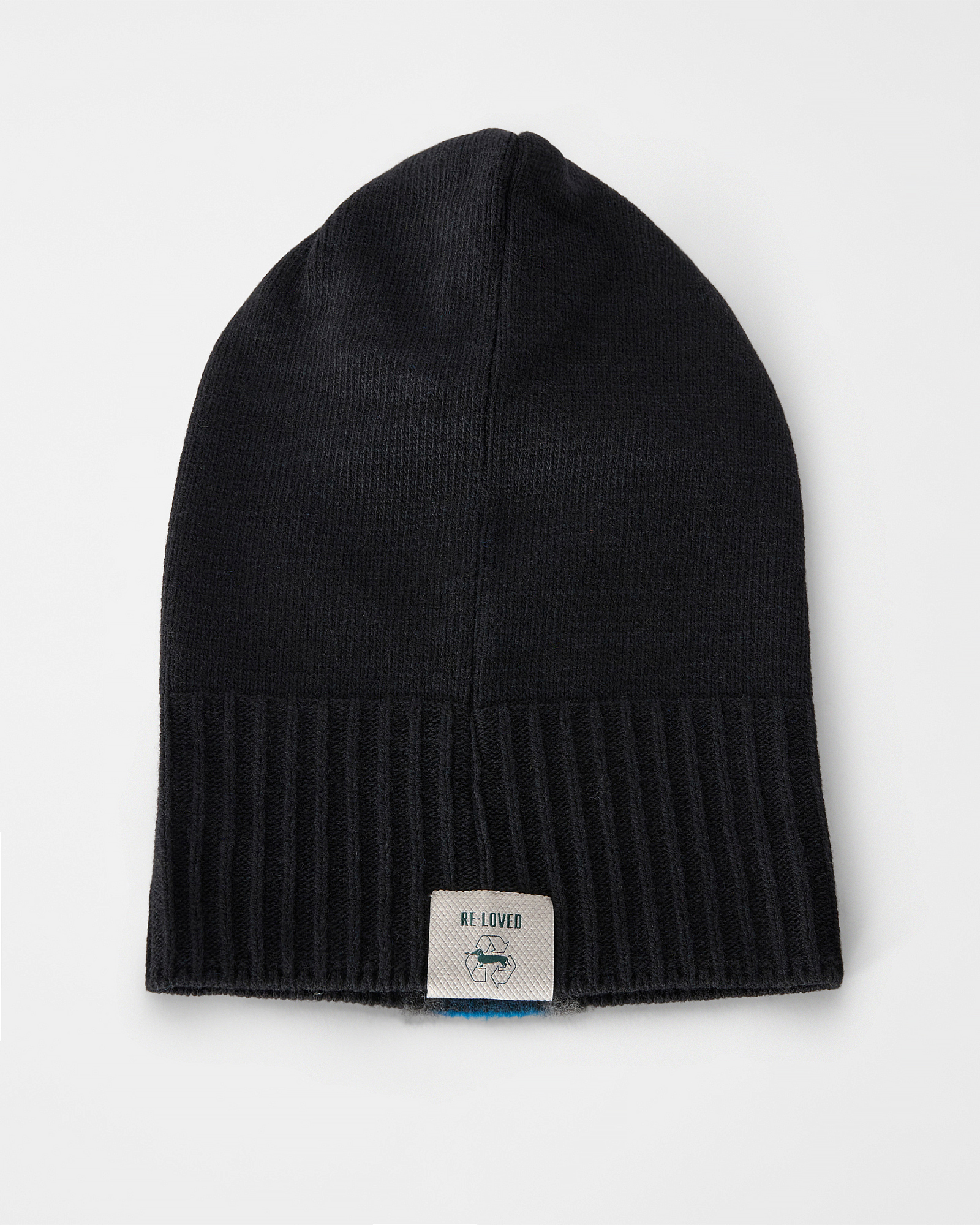Men&rsquo;s Wool and Cashmere Blend Hat from the Re-Loved Capsule Collection, Made in Italy, BLACK, large