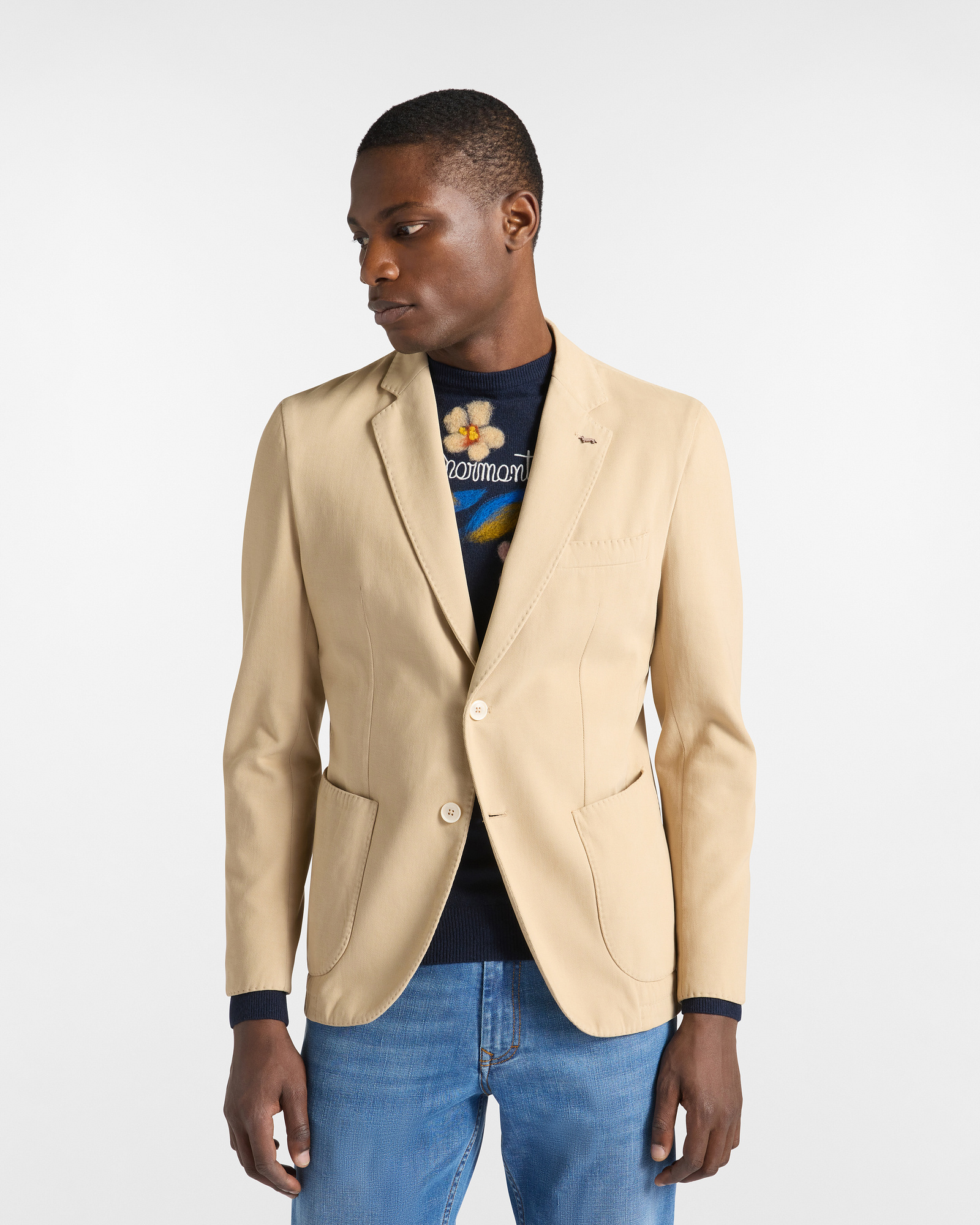 Single-Breasted Jacket in Cashmere Blend