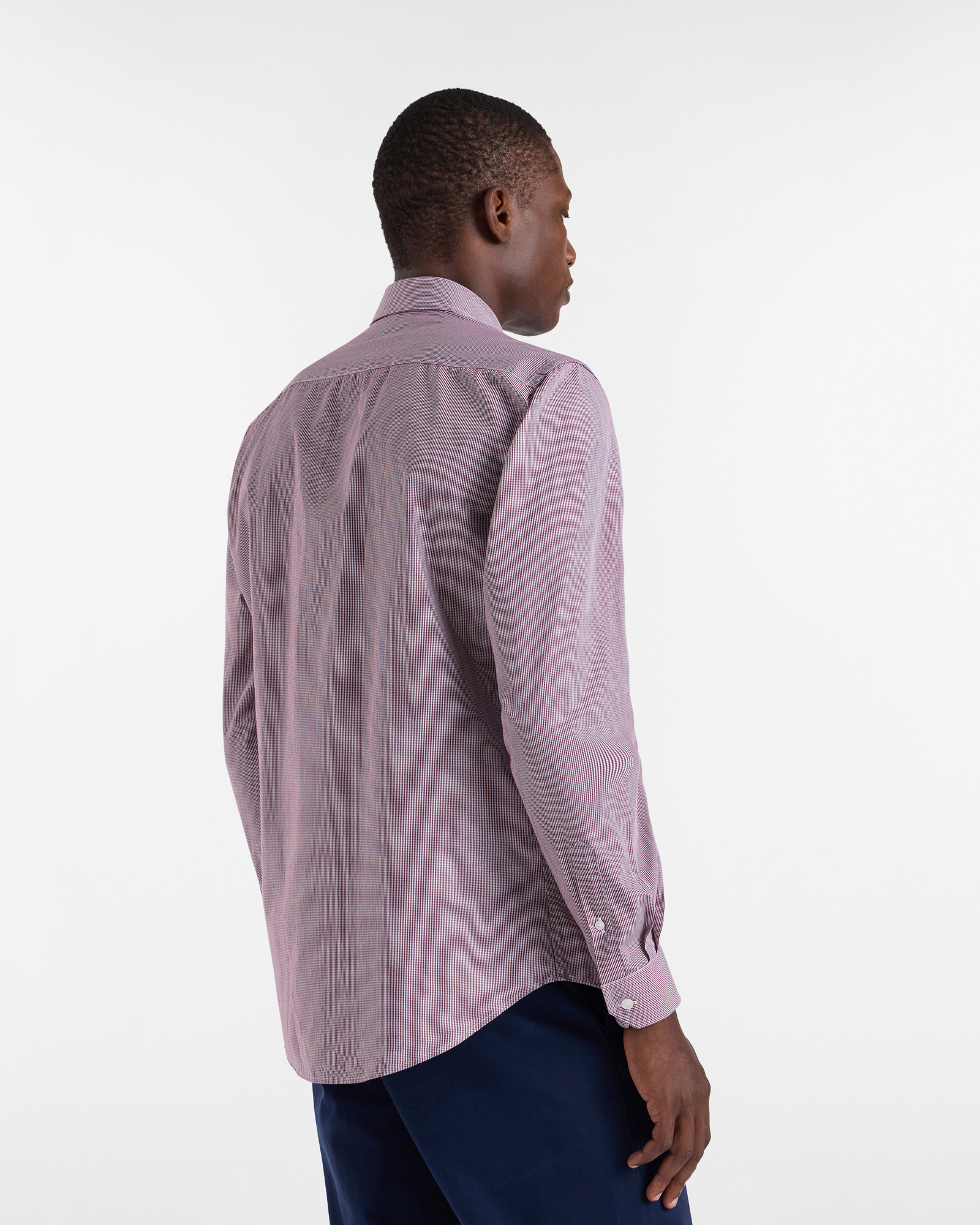 Microcheck Shirt with Dachshund, Light Red, large image number 1