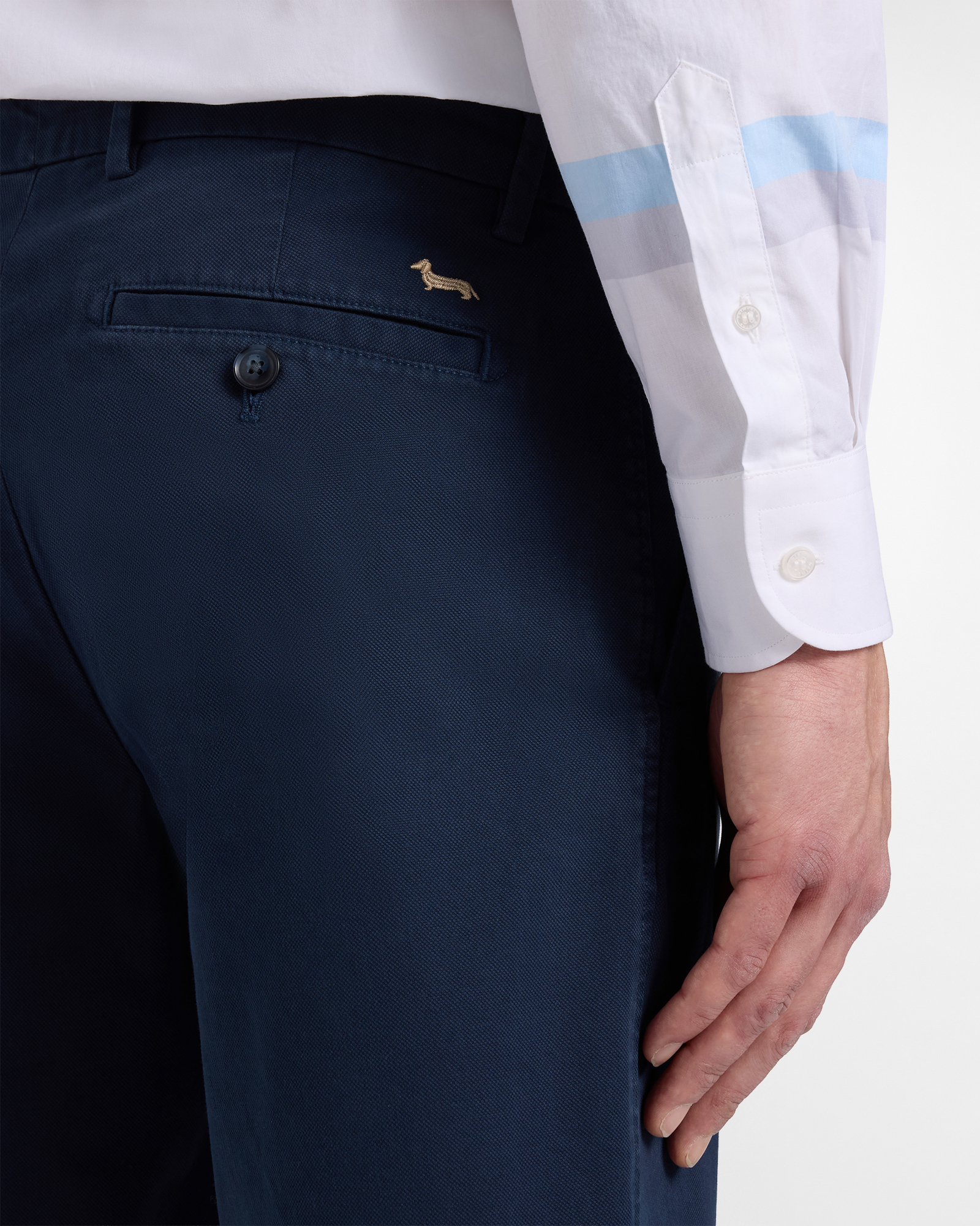 Bermudas de hombre de algod&oacute;n, Azul, large image number 2