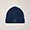 Berretto In Misto Lana A Coste Con Patch Logo, Blu, swatch
