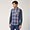 Three-Fabric Check Shirt, Multicolor, swatch