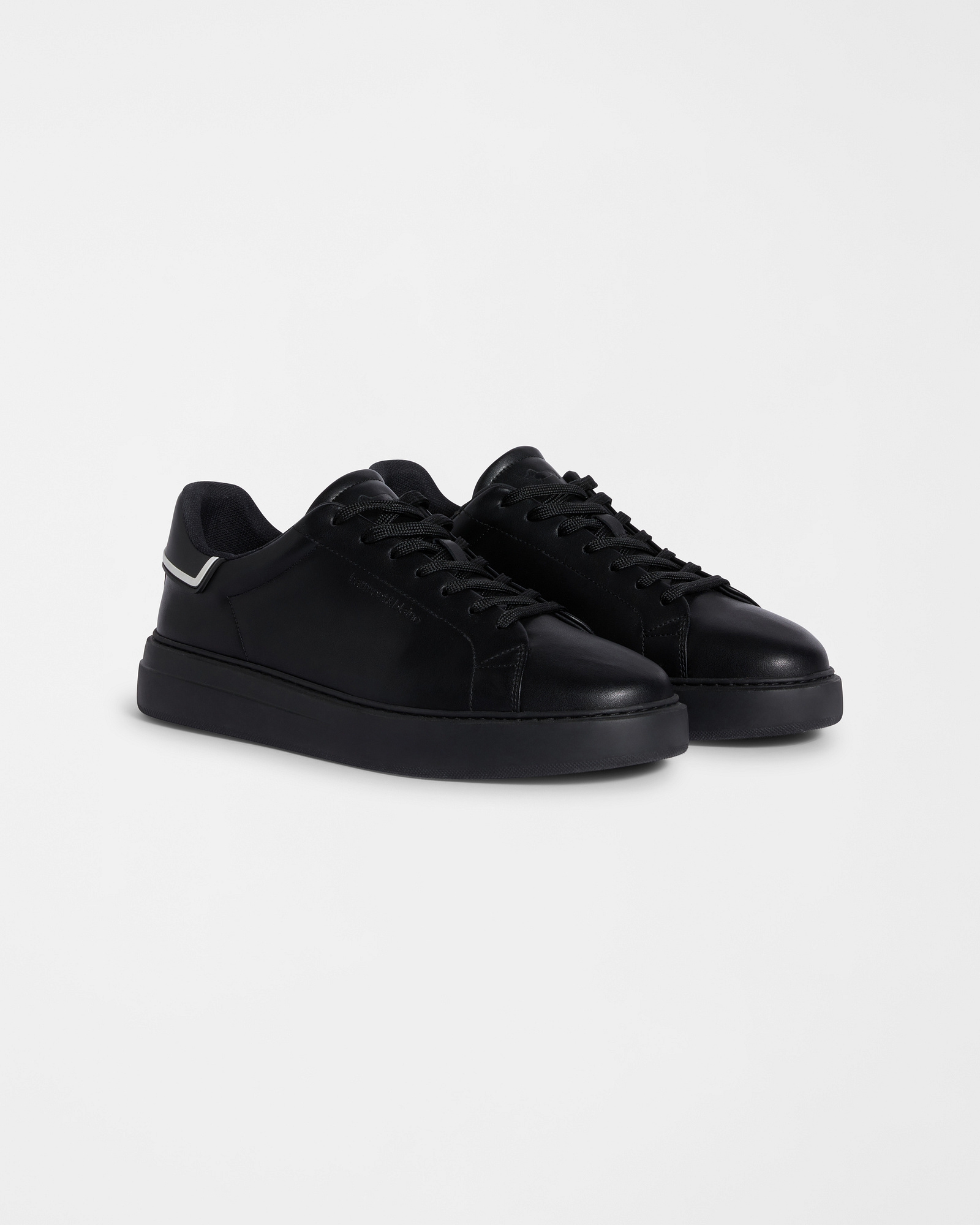 Basic leather sneakers, Silver Gray, large image number 1