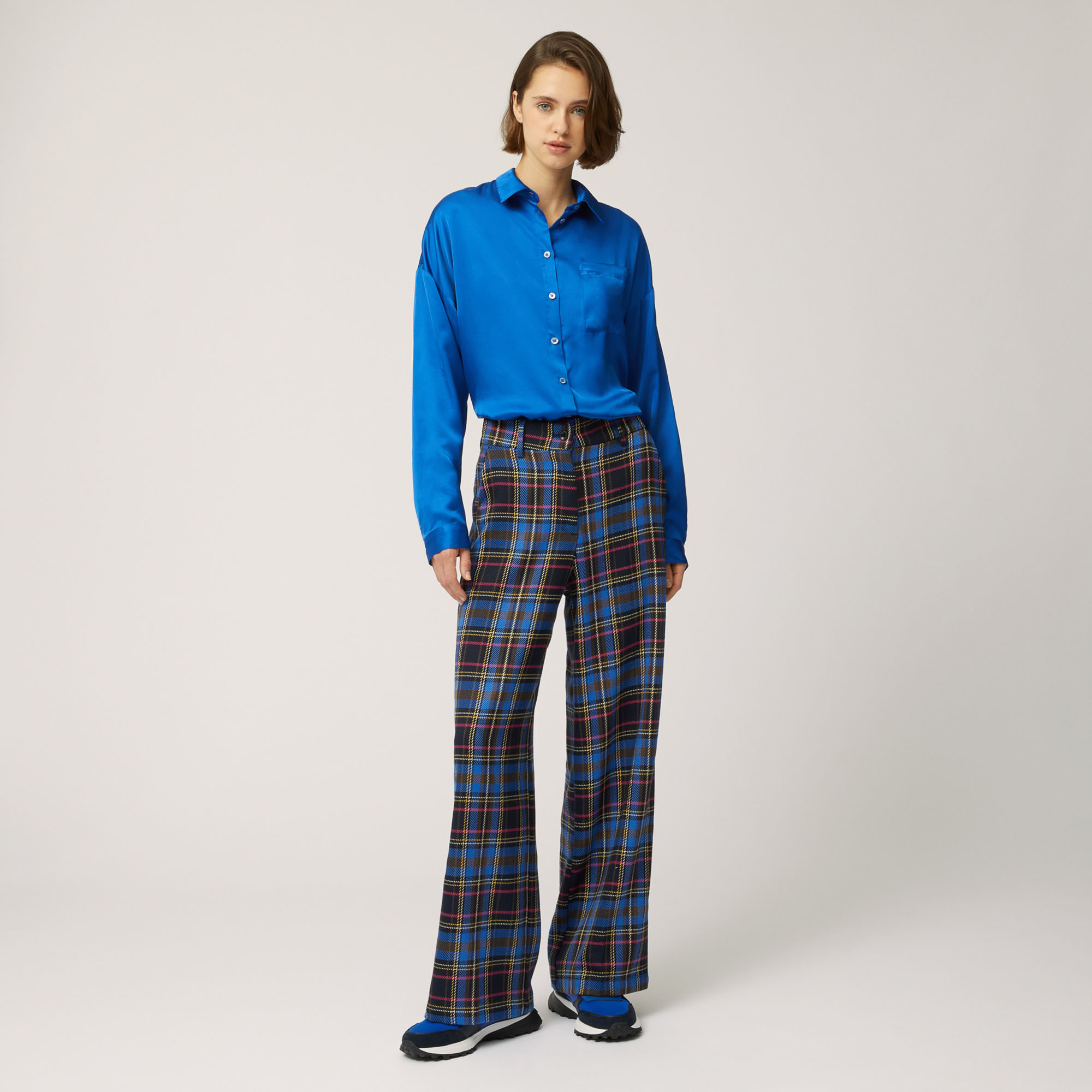 Boxy Shirt With Buttons On The Back, Light Blue, large image number 3