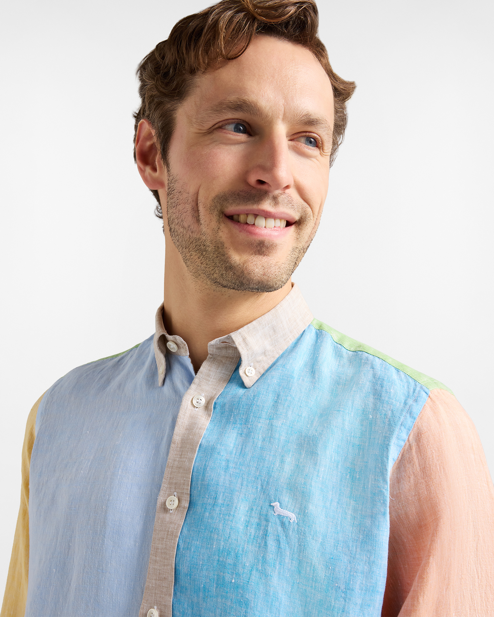 "Piazzetta" eight-fabric shirt