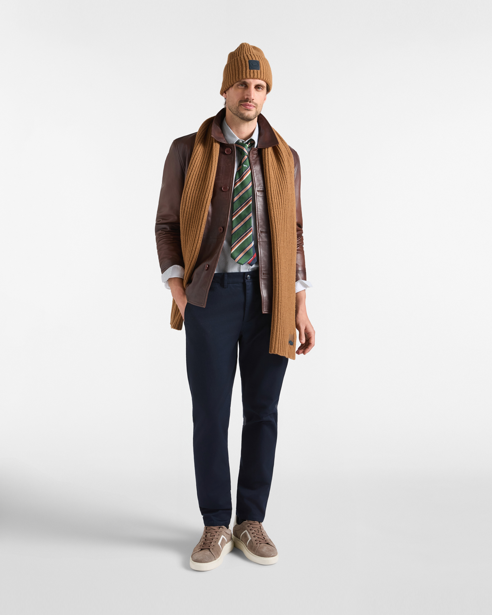 DISTESSED FIELD JACKET, DARK BROWN, large image number 3