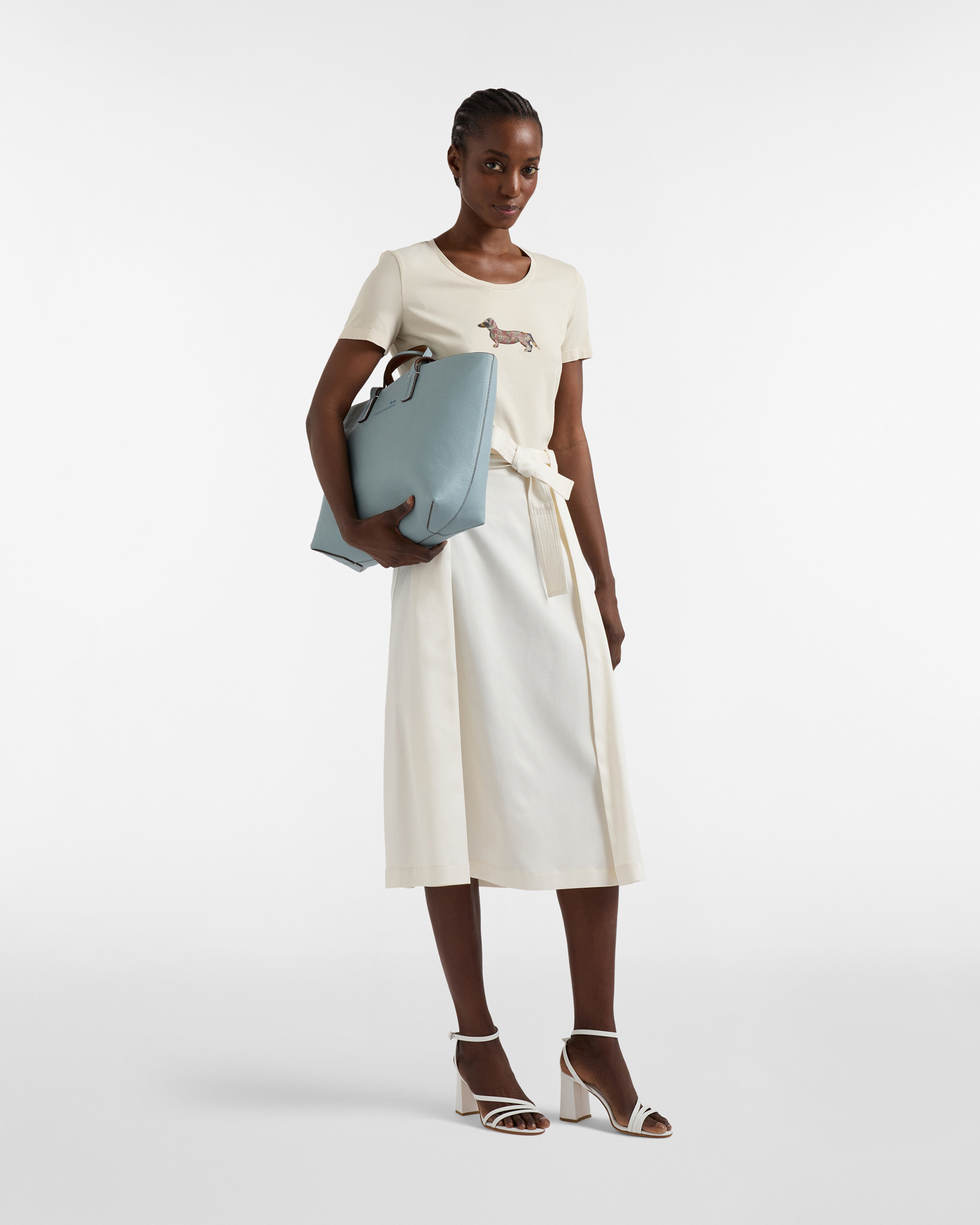 T-shirt with Maxi Dachshund, Beige, large image number 3