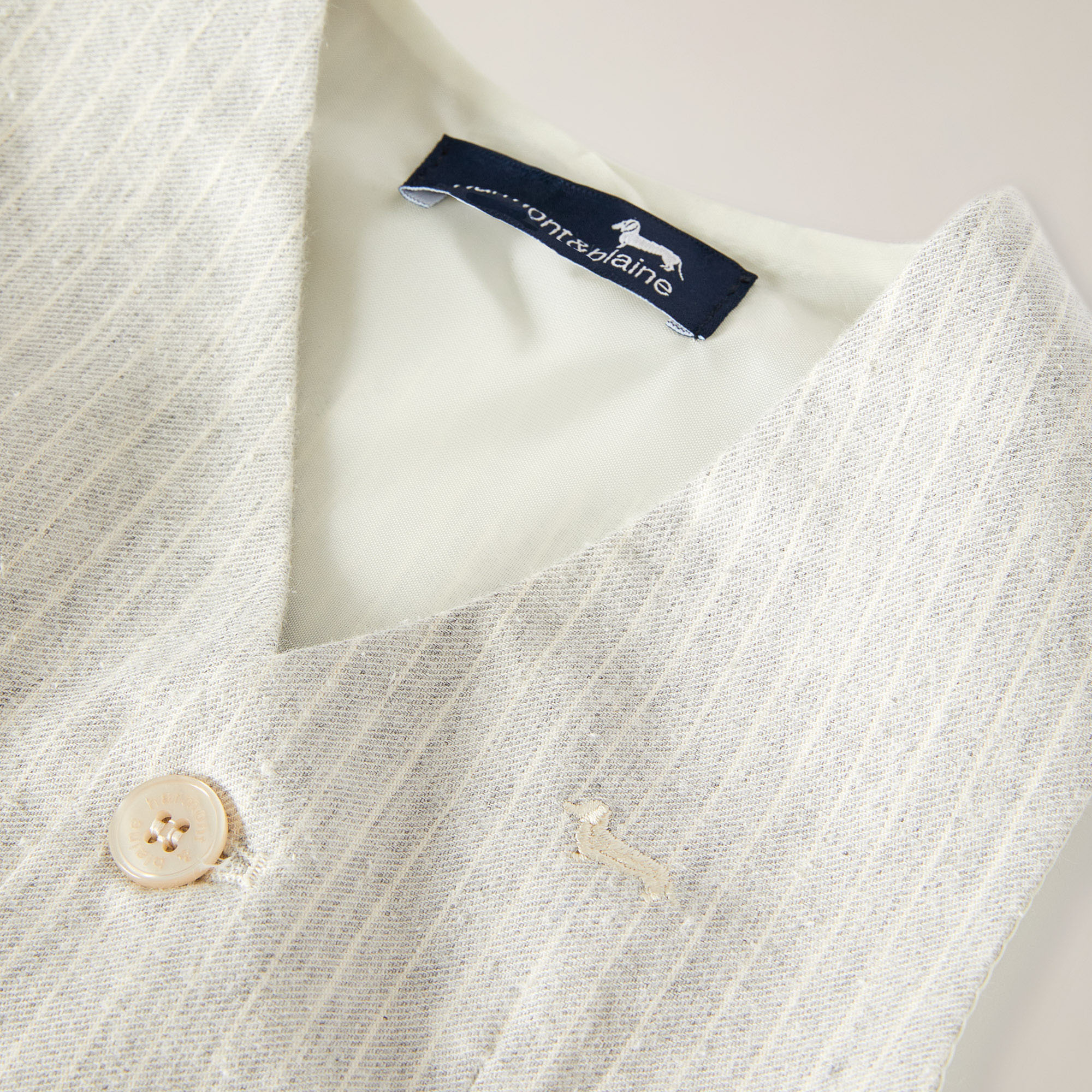 Gilet Fantasia Check, Grigio Perla, large image number 2