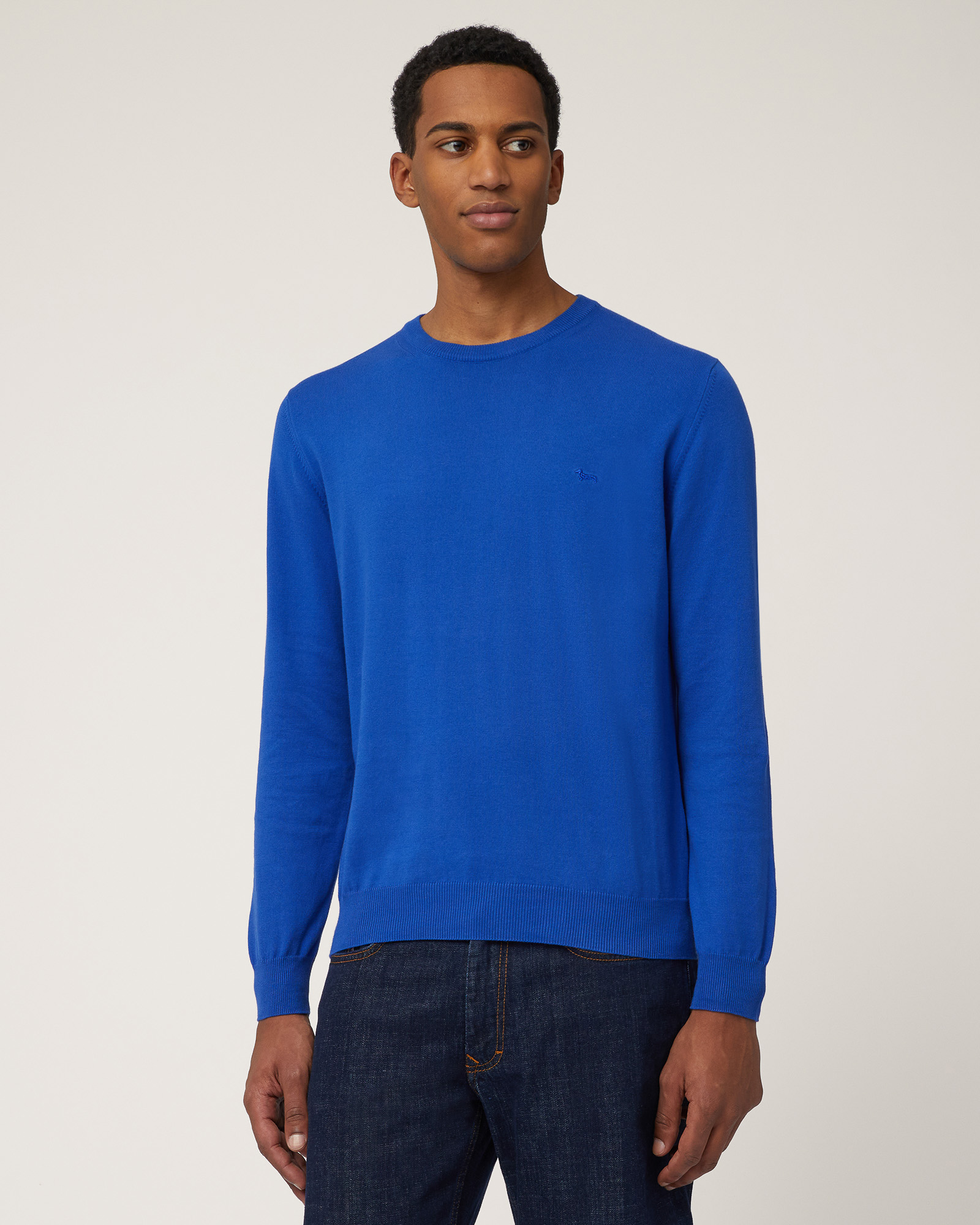 Cotton Crew Neck Pullover