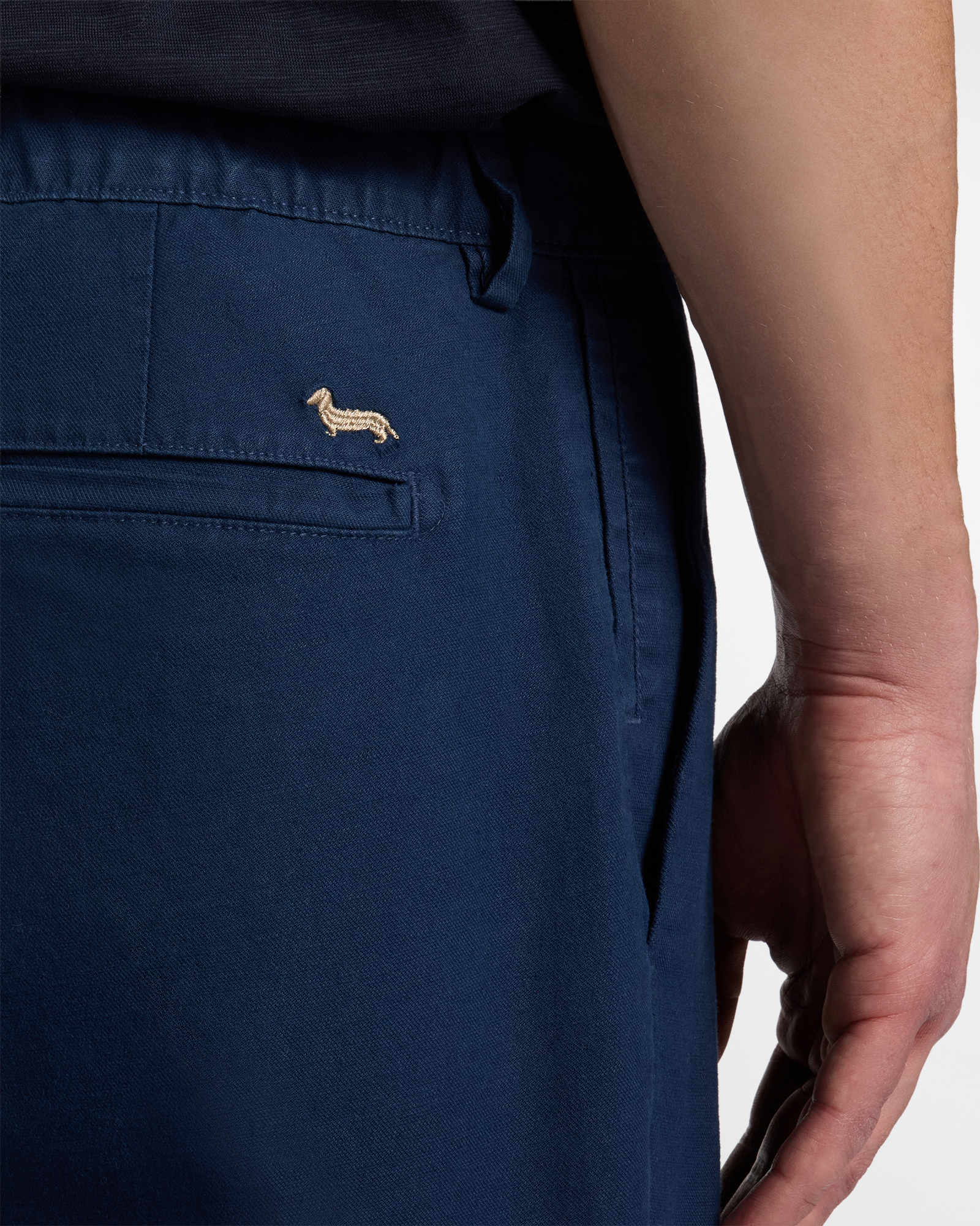 Men's jogger bermuda shorts, Blue, large image number 2