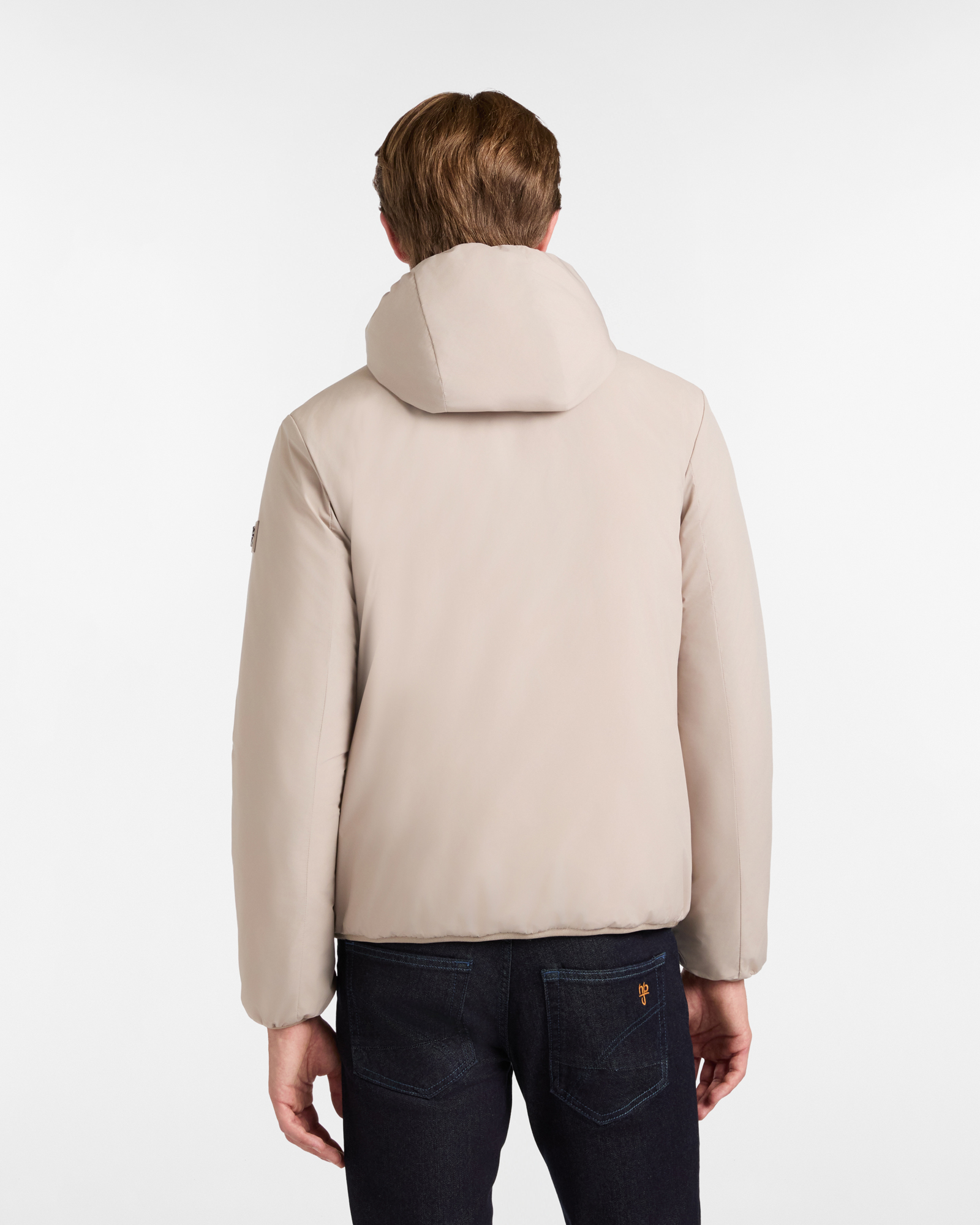 Double-Faced Padded Jacket with Hood